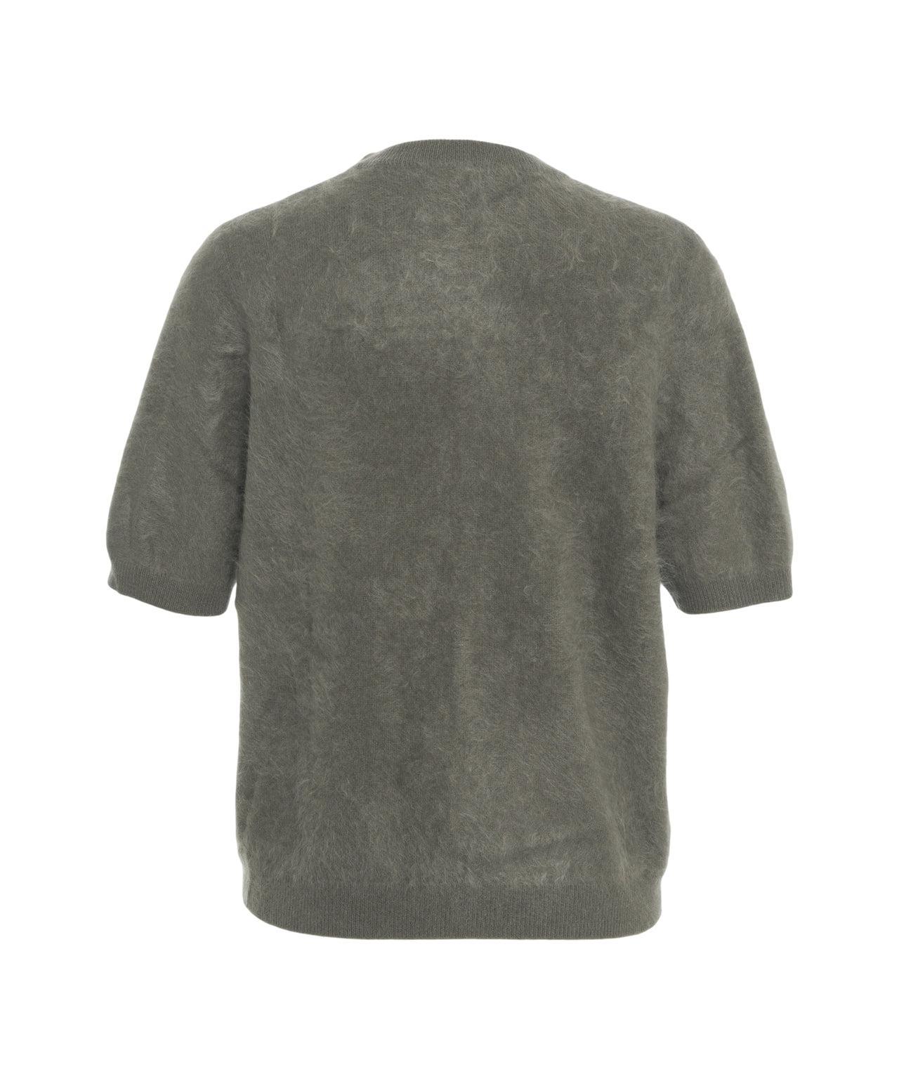 Brushed cashmere t-shirt Product Image