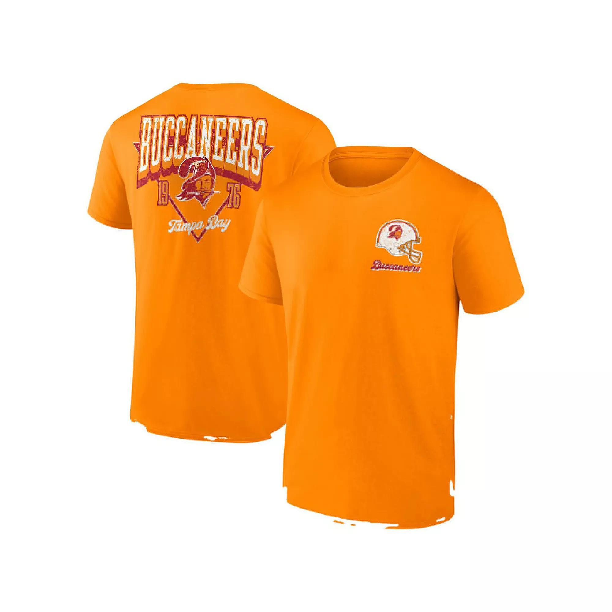 Men's Fanatics Orange Tampa Bay Buccaneers Big & Tall Throwback Logo T-Shirt, Size: 2XLT Product Image
