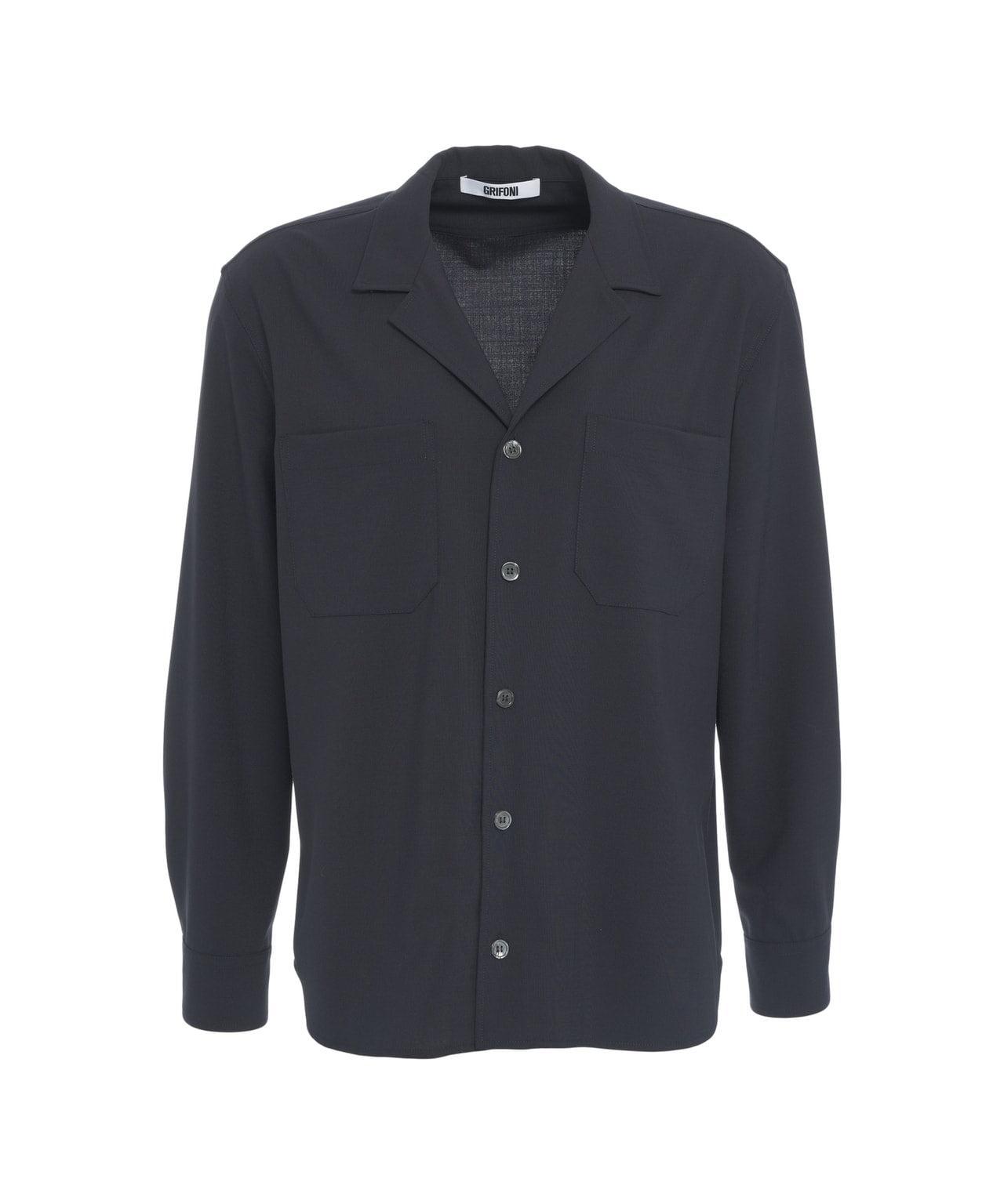 Virgin wool blend overshirt Product Image