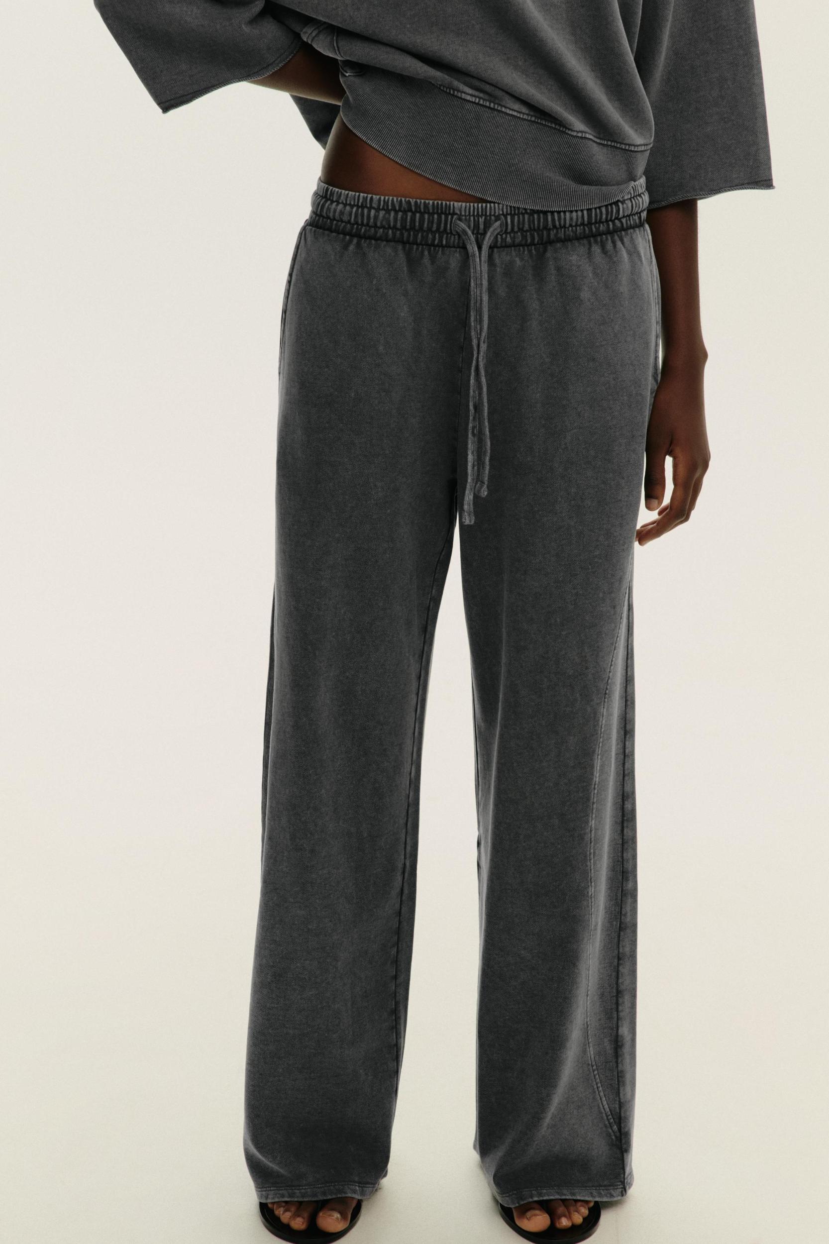 WASHED EFFECT PANTS Product Image