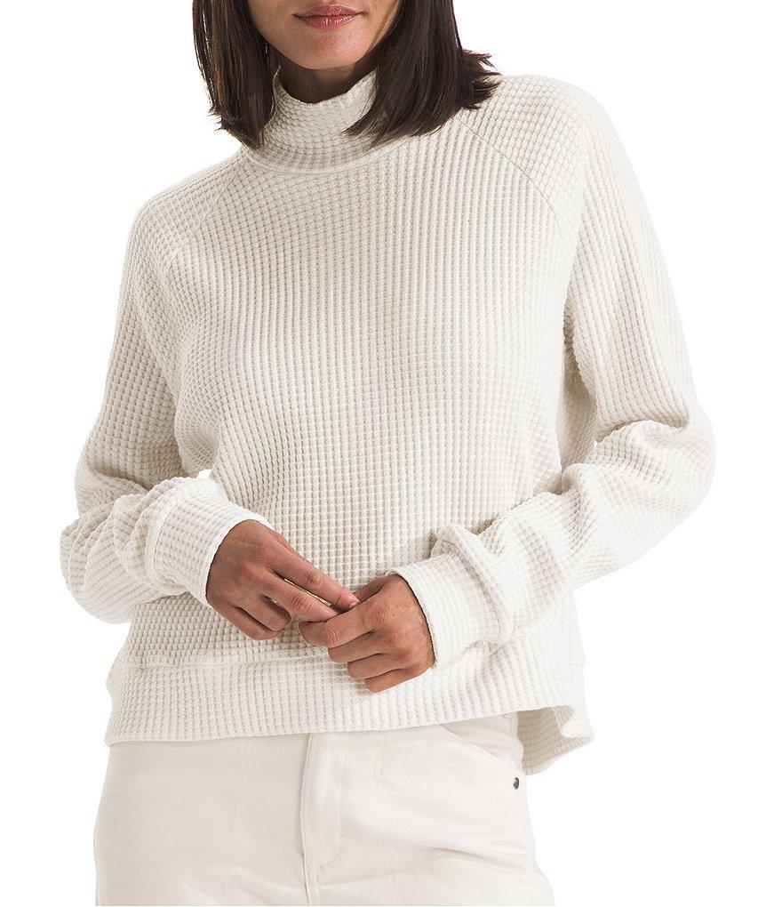 The North Face Chabot Thermal Knit Mock Neck Raglan Sleeve Pullover Product Image