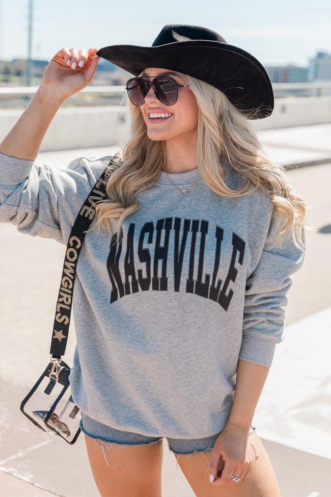 Nashville Light Grey Graphic Sweatshirt Product Image