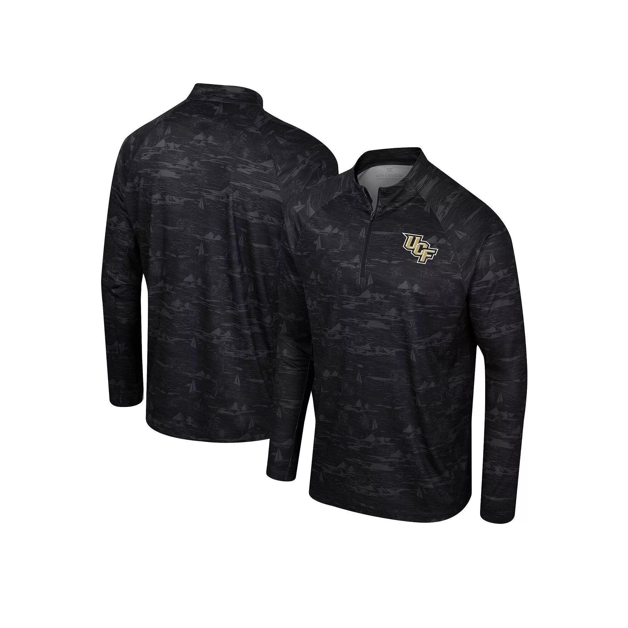 Men's Colosseum Green Michigan State Spartans Carson Raglan Quarter-Zip Jacket, Size: Medium Product Image