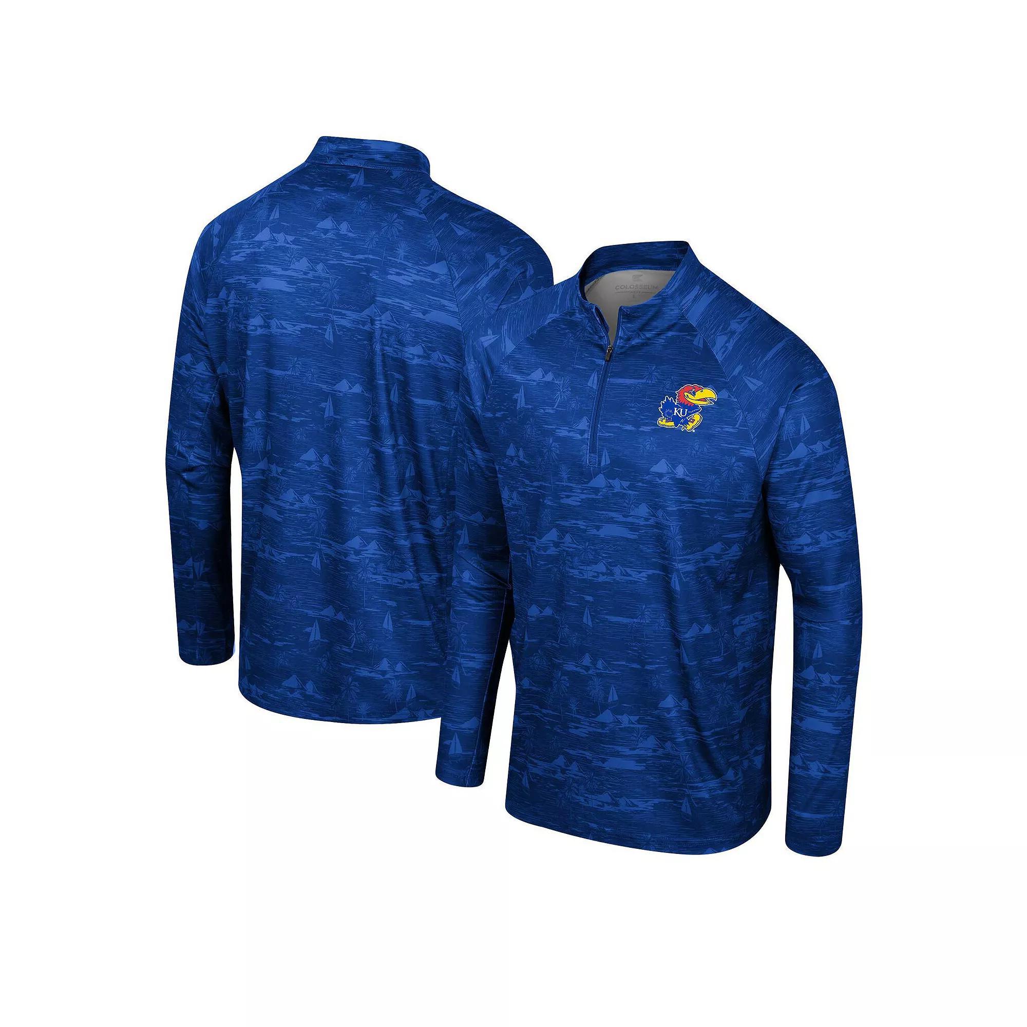 Men's Colosseum Cardinal Iowa State Cyclones Carson Raglan Quarter-Zip Jacket, Size: Medium, Red Product Image