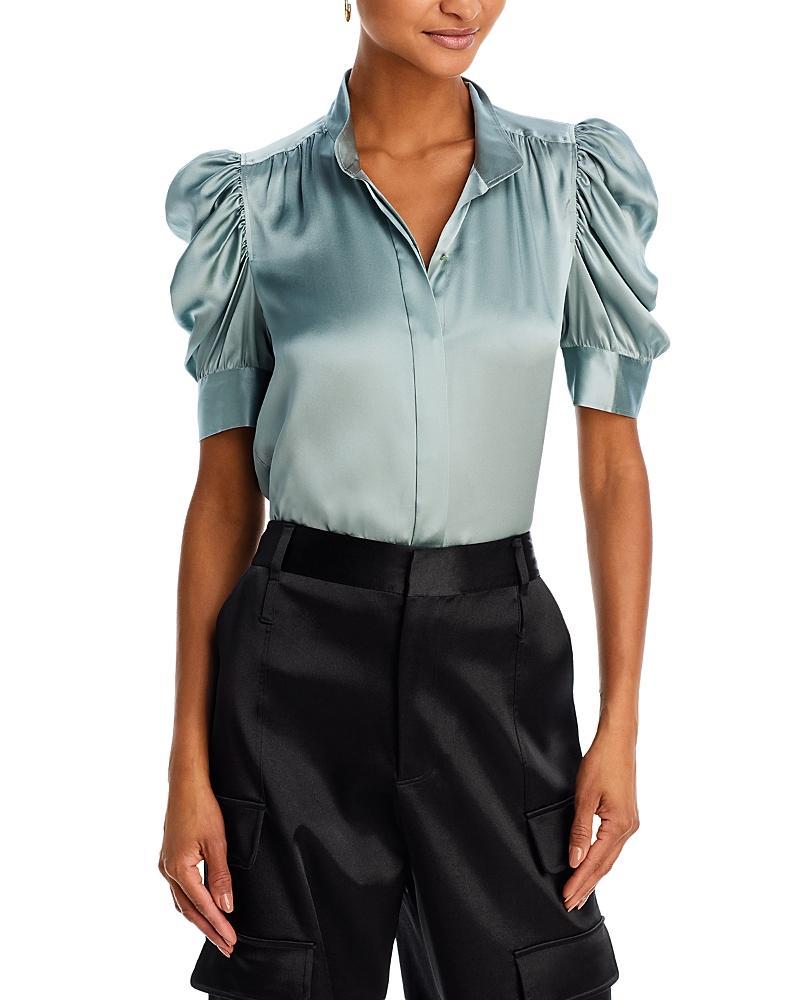 Frame Gillian Puffed Shoulder Blouse Product Image