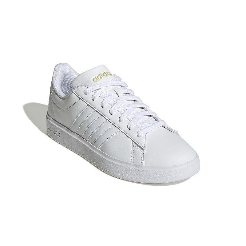 adidas Grand Court Cloudfoam Women's Lifestyle Tennis Shoes, Size: 6.5, All White Product Image