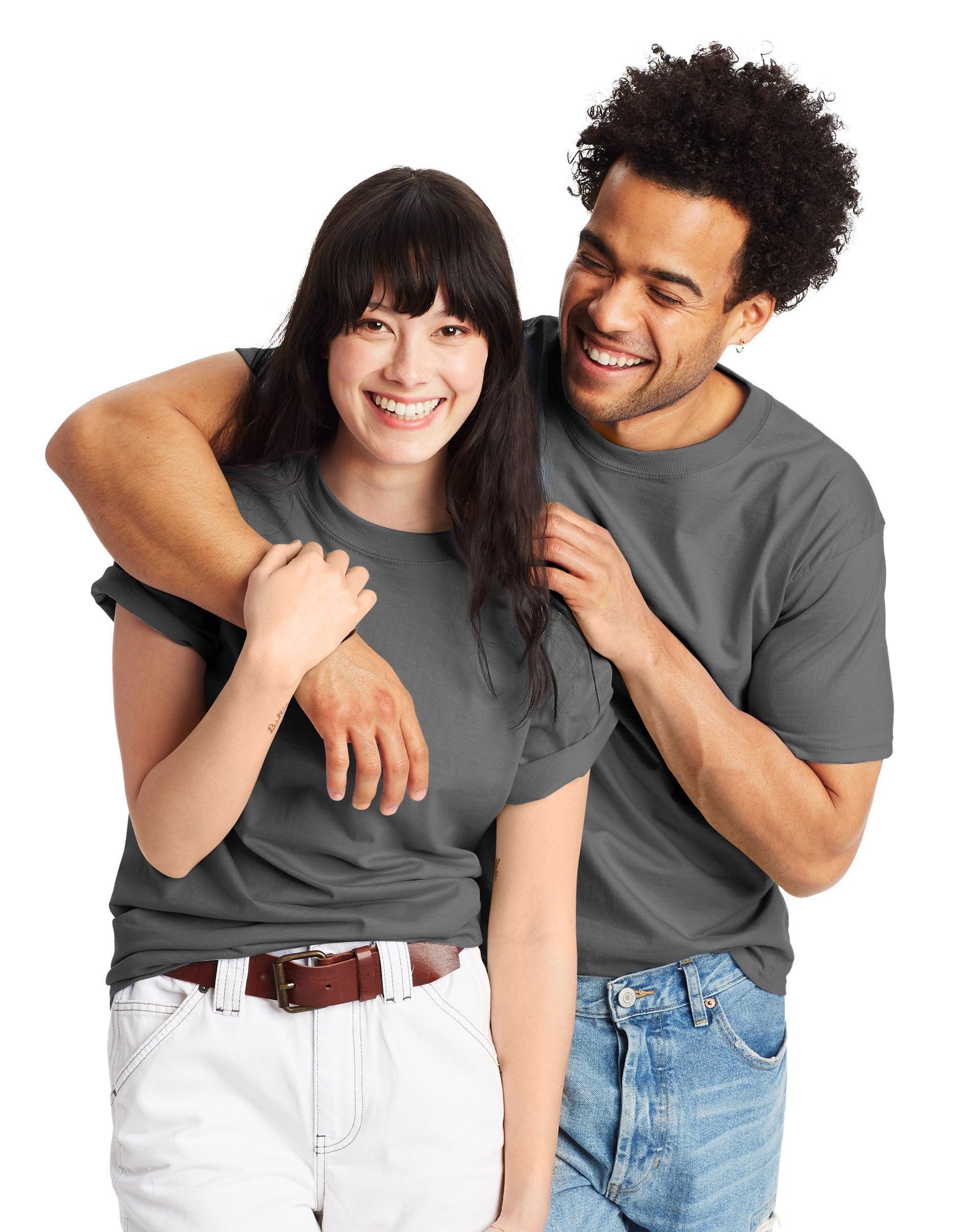 Mens Hanes Beefy Heavyweight Tee Grey Heather Product Image