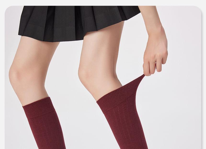 Plain Tall Socks Product Image
