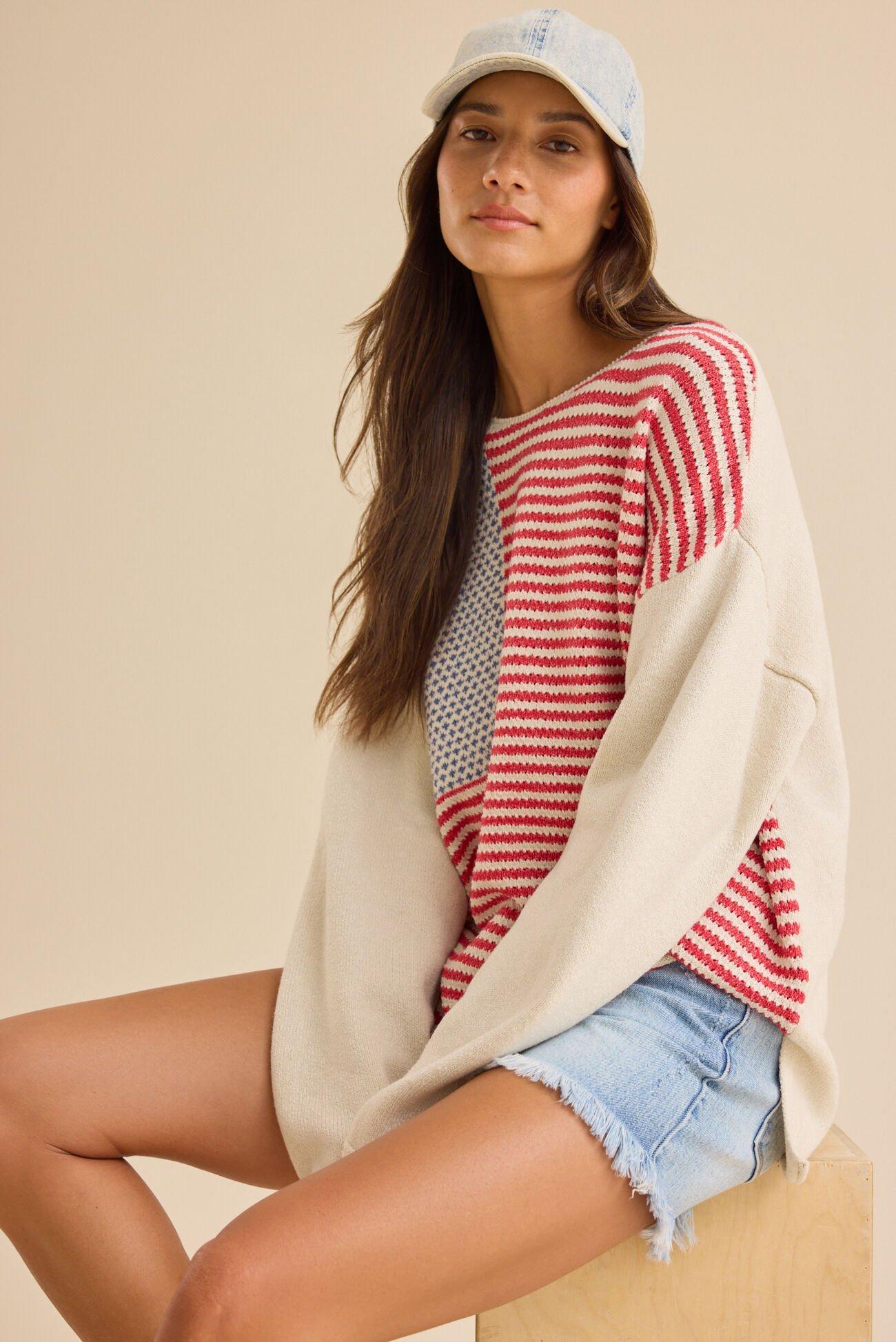 Americana Oversized Sweater Product Image