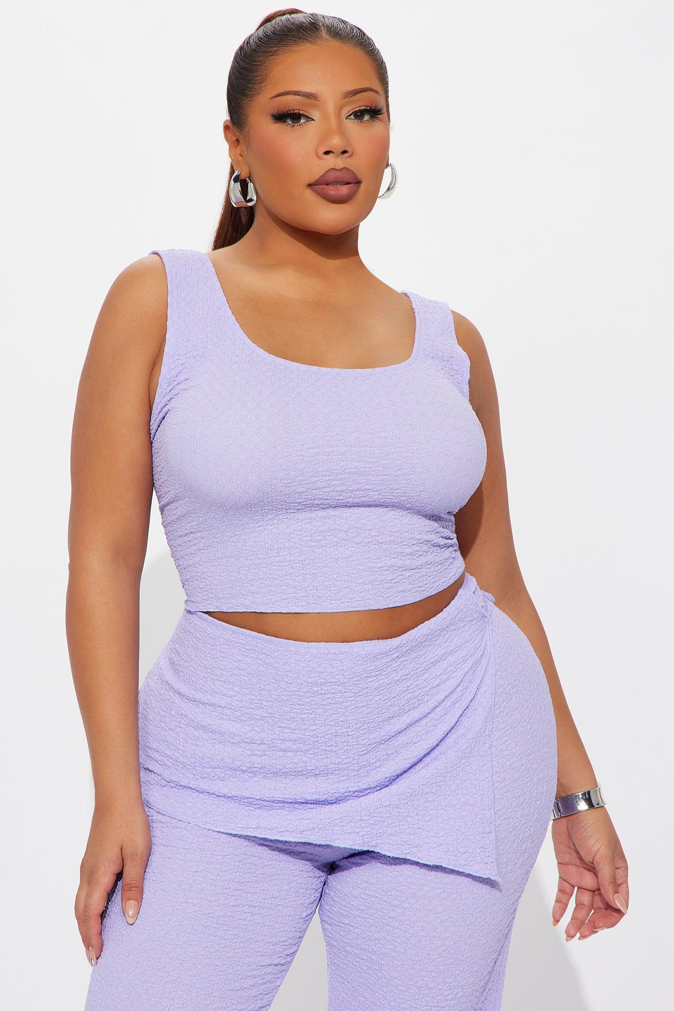 Emory Textured Pant Set - Lavender Product Image