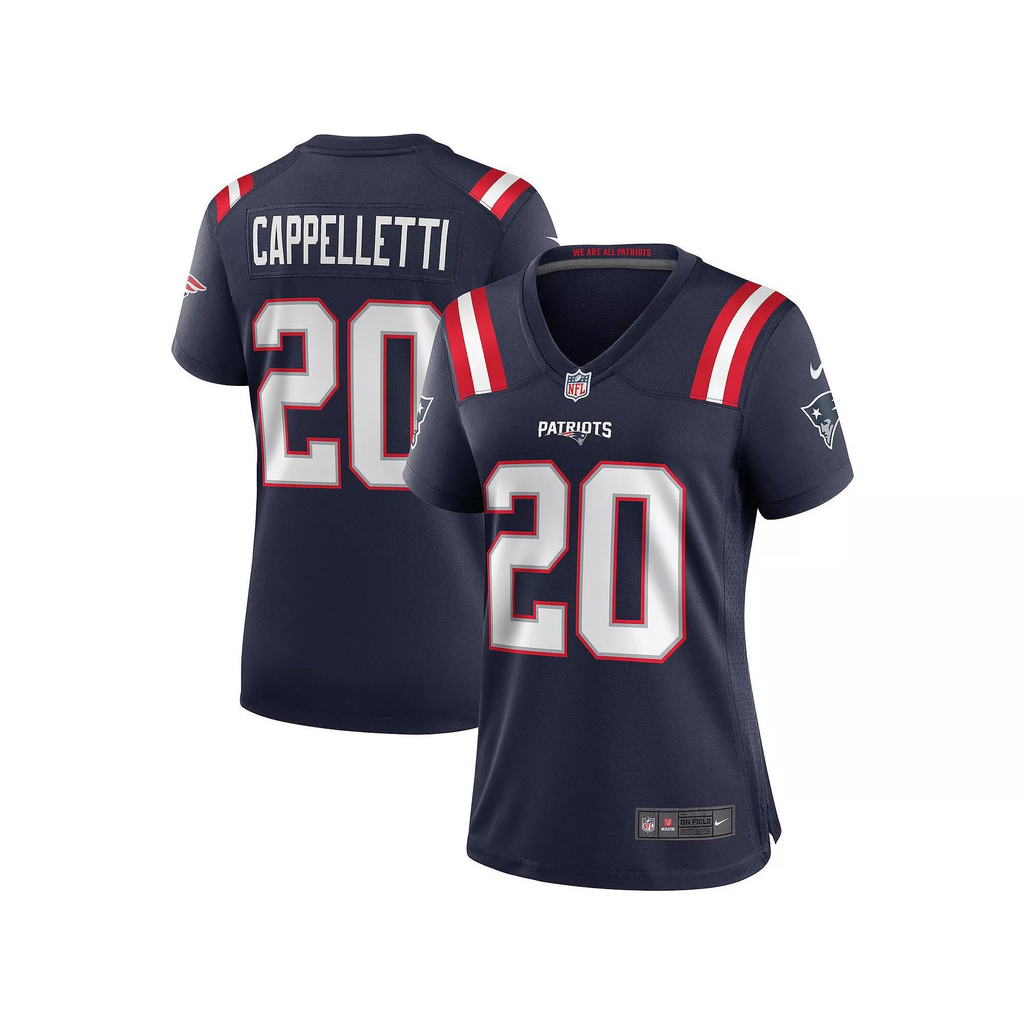 Women's Nike Gino Cappelletti Navy New England Patriots Game Retired Player Jersey, Size: Small, Blue Product Image