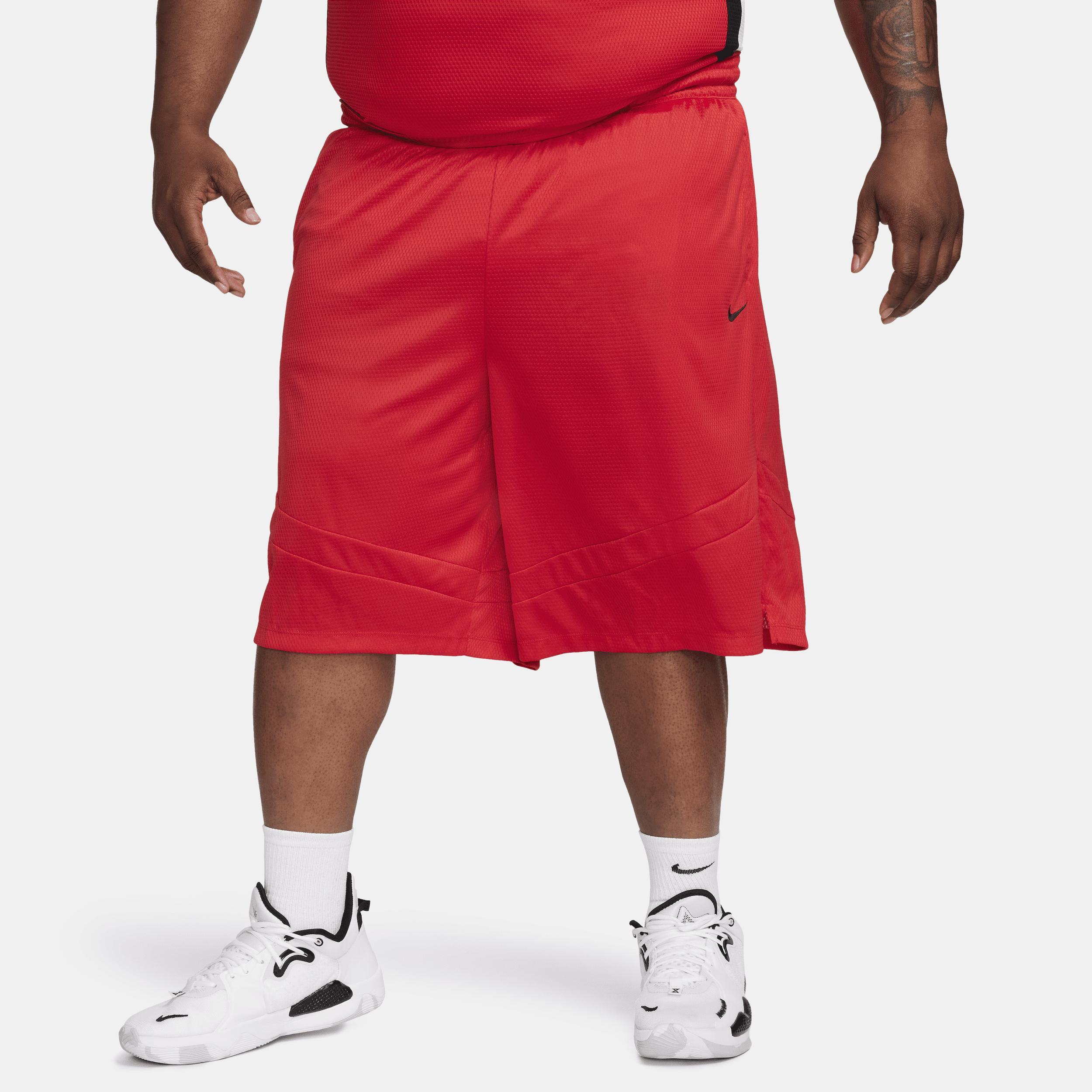 Men's Nike Dri-FIT Icon 11-in. Basketball Short, Size: Medium, University Red Black Product Image