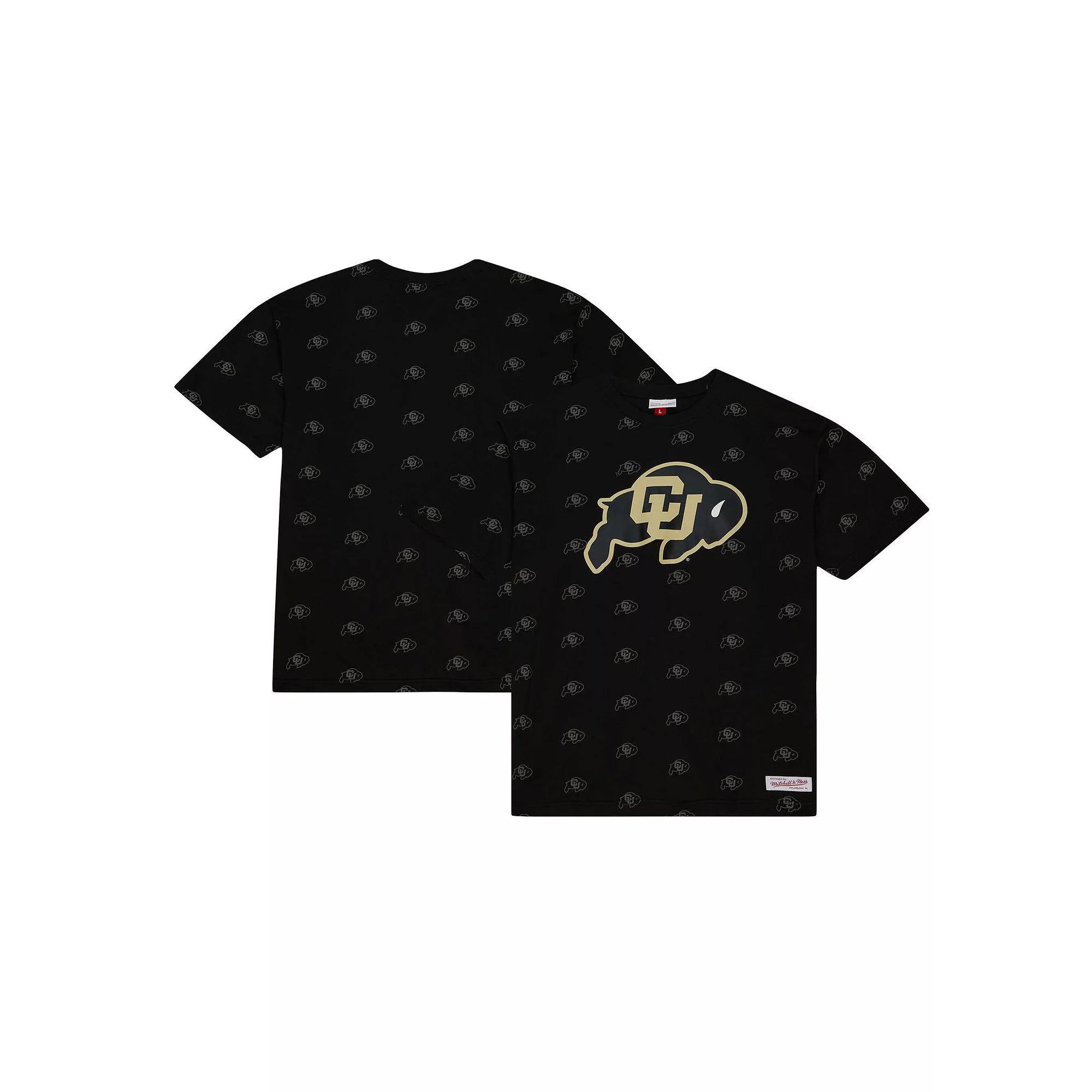 Men's Mitchell & Ness  Black Colorado Buffaloes Allover Print T-Shirt, Size: Medium Product Image