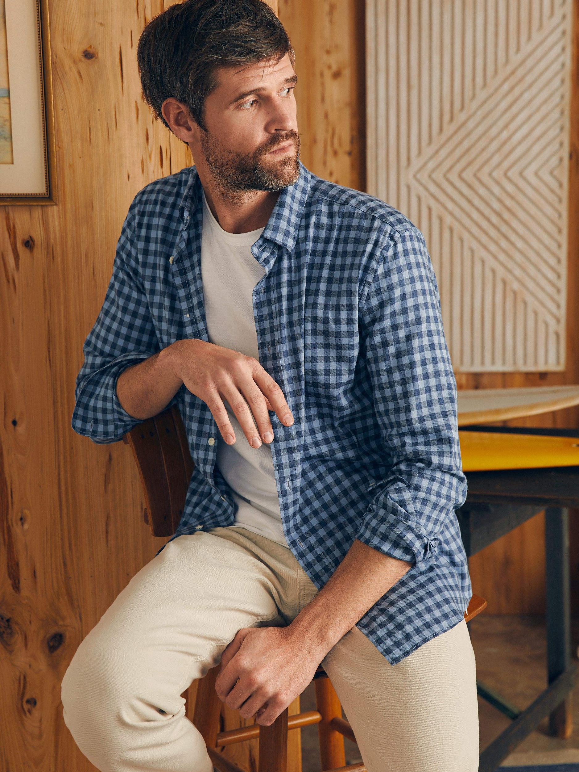 Movement™ Shirt - Navy Skies Check Male Product Image