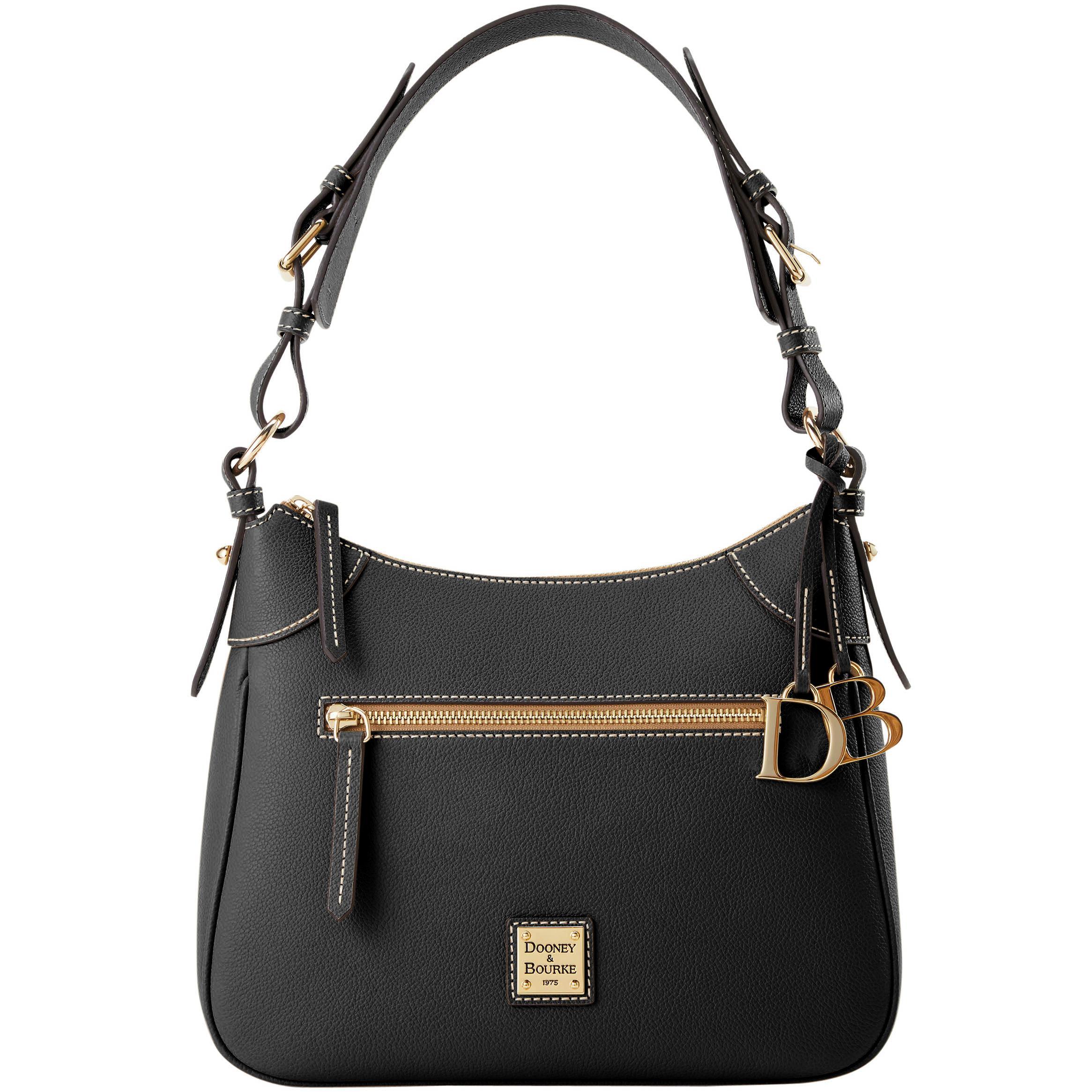 Dooney & Bourke Womens Sorrento Leather Hobo 28 Bag in Black Product Image