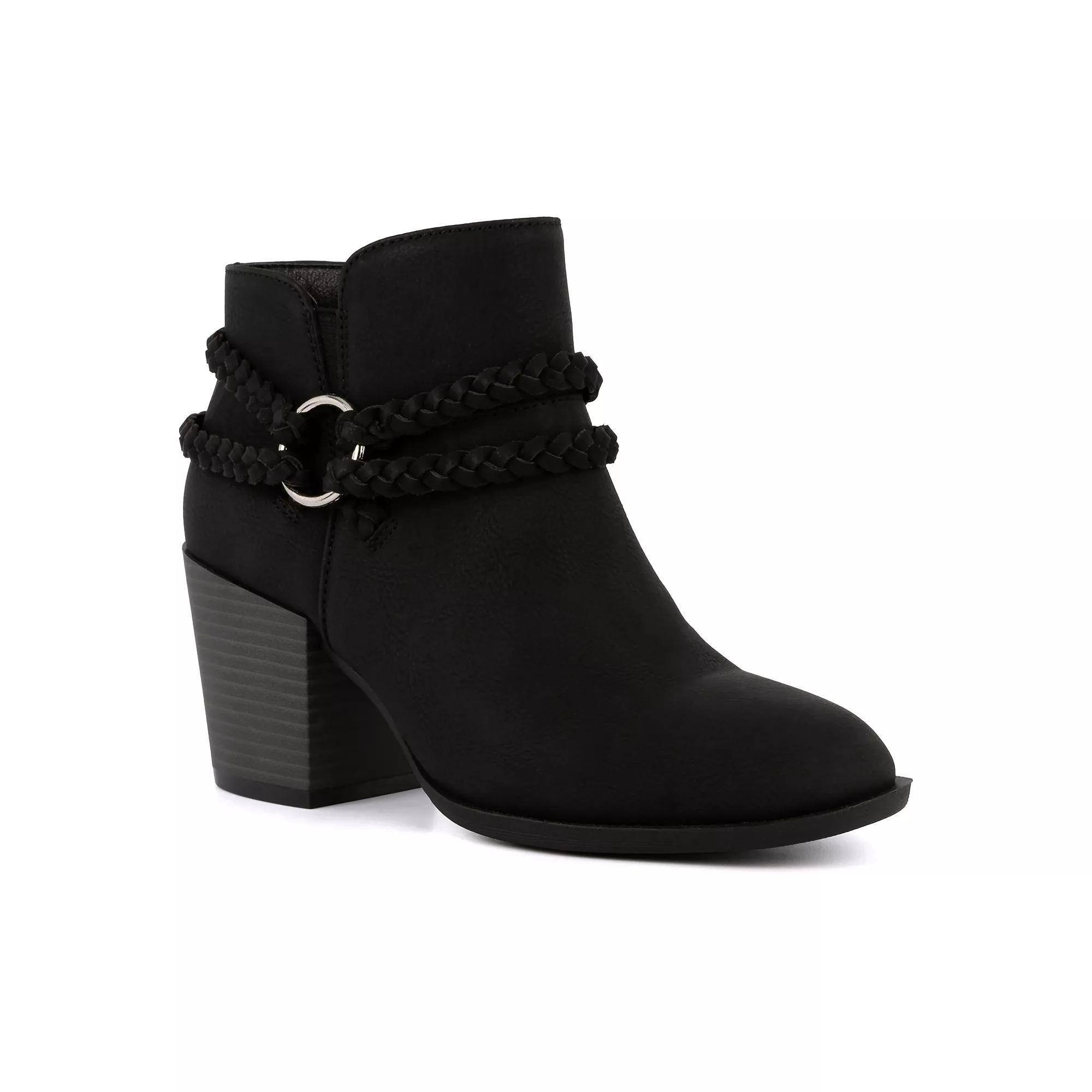sugar Sandlot Women's Casual Ankle Boots, Size: 10, Black Product Image