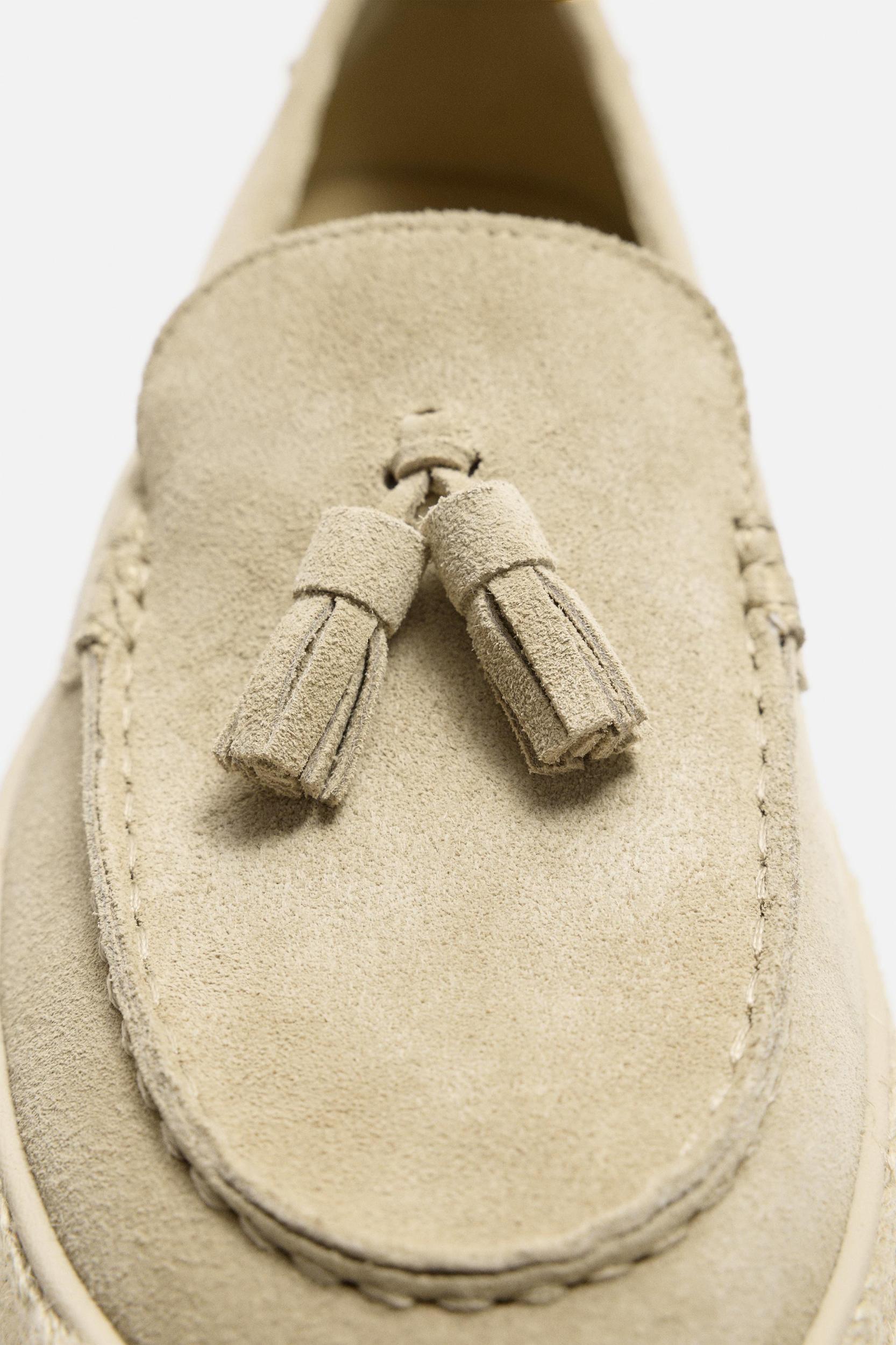 CASUAL JUTE LEATHER LOAFERS Product Image