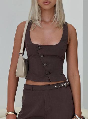 Airi Top Brown Product Image