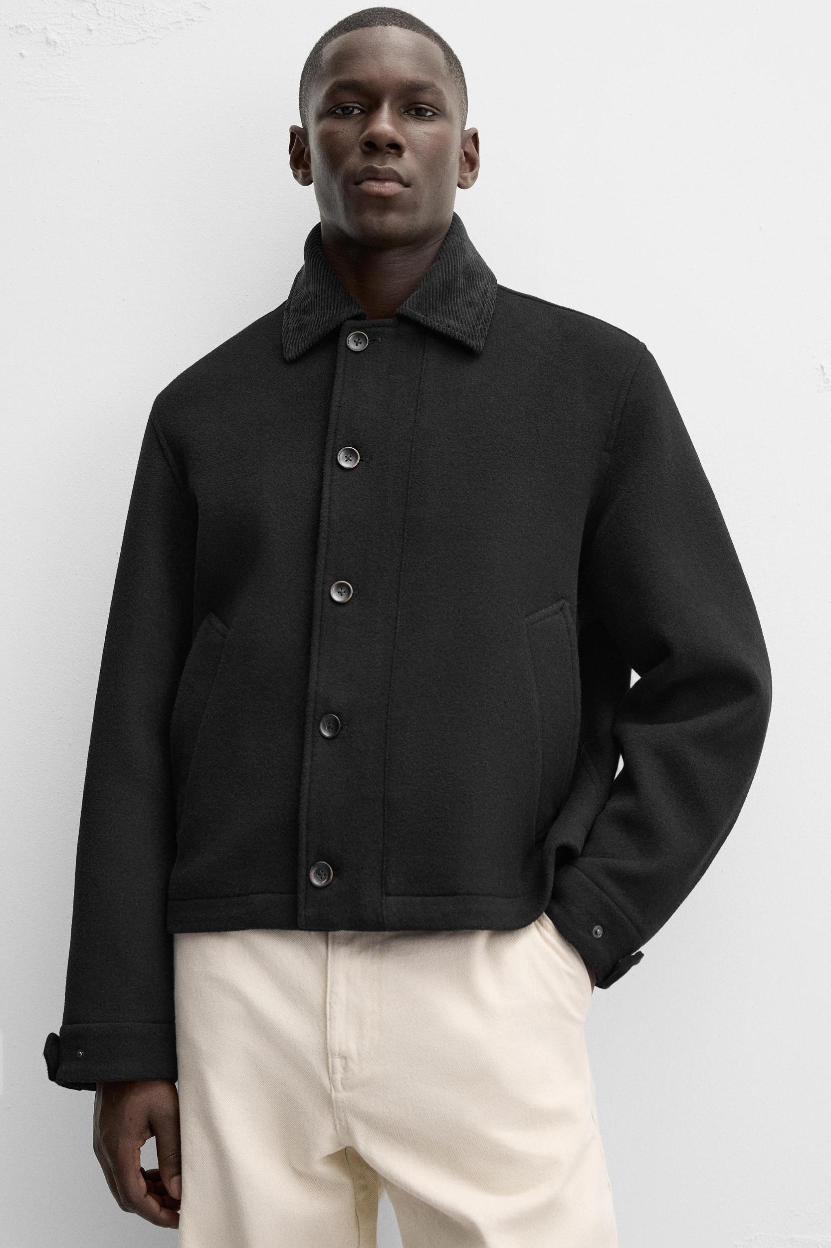 COMBINATION WOOL JACKET Product Image