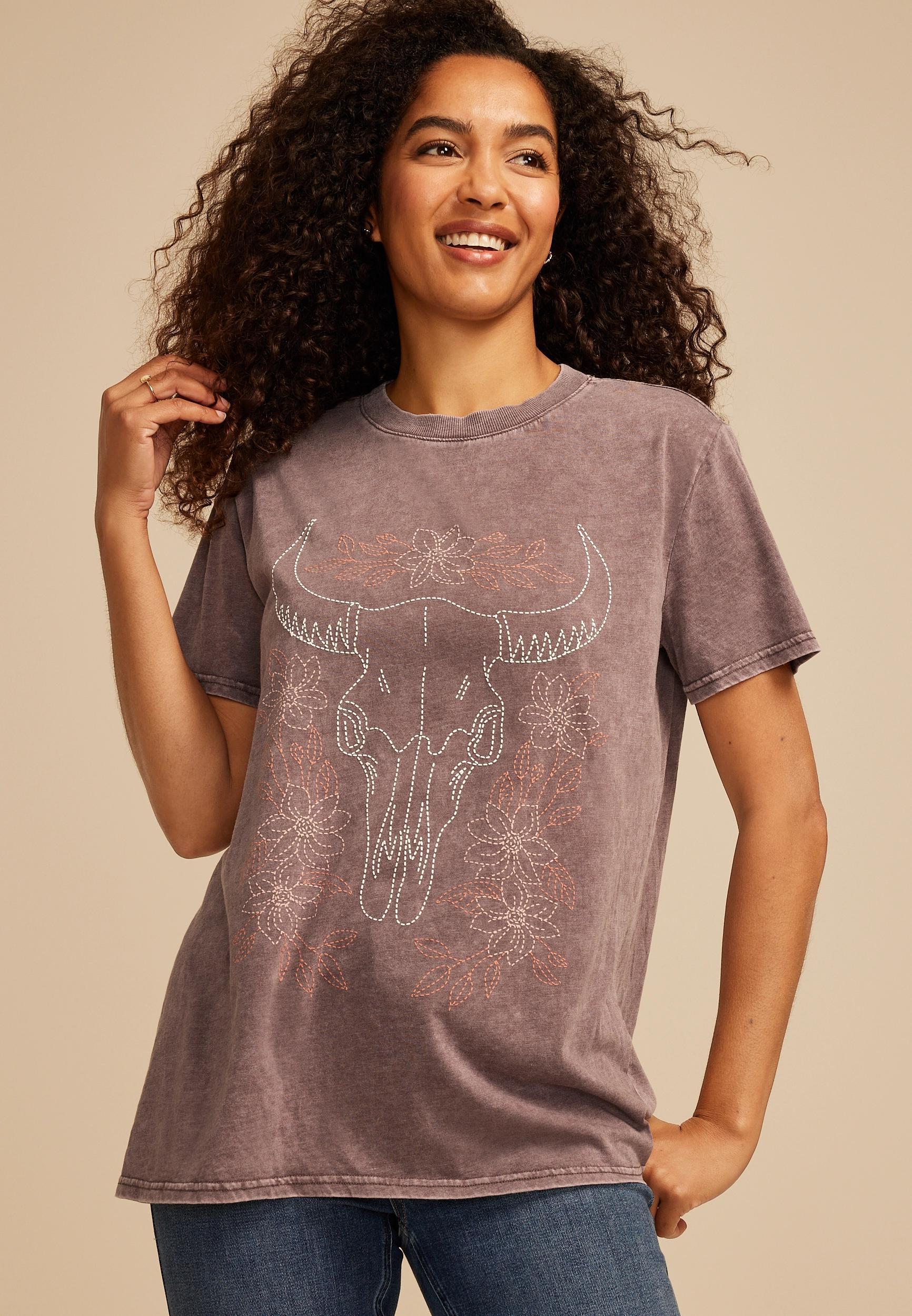 Country Longhorn Oversized Fit Graphic Tee Product Image