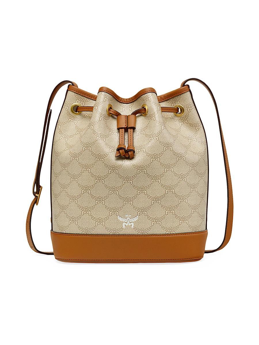 Womens Medium Himmel Lauretos Coated Canvas Bucket Bag Product Image