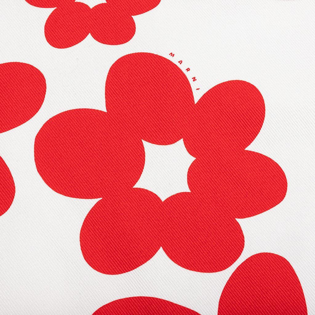 Red and White Dillies Print Jacket - Crimson Male Product Image