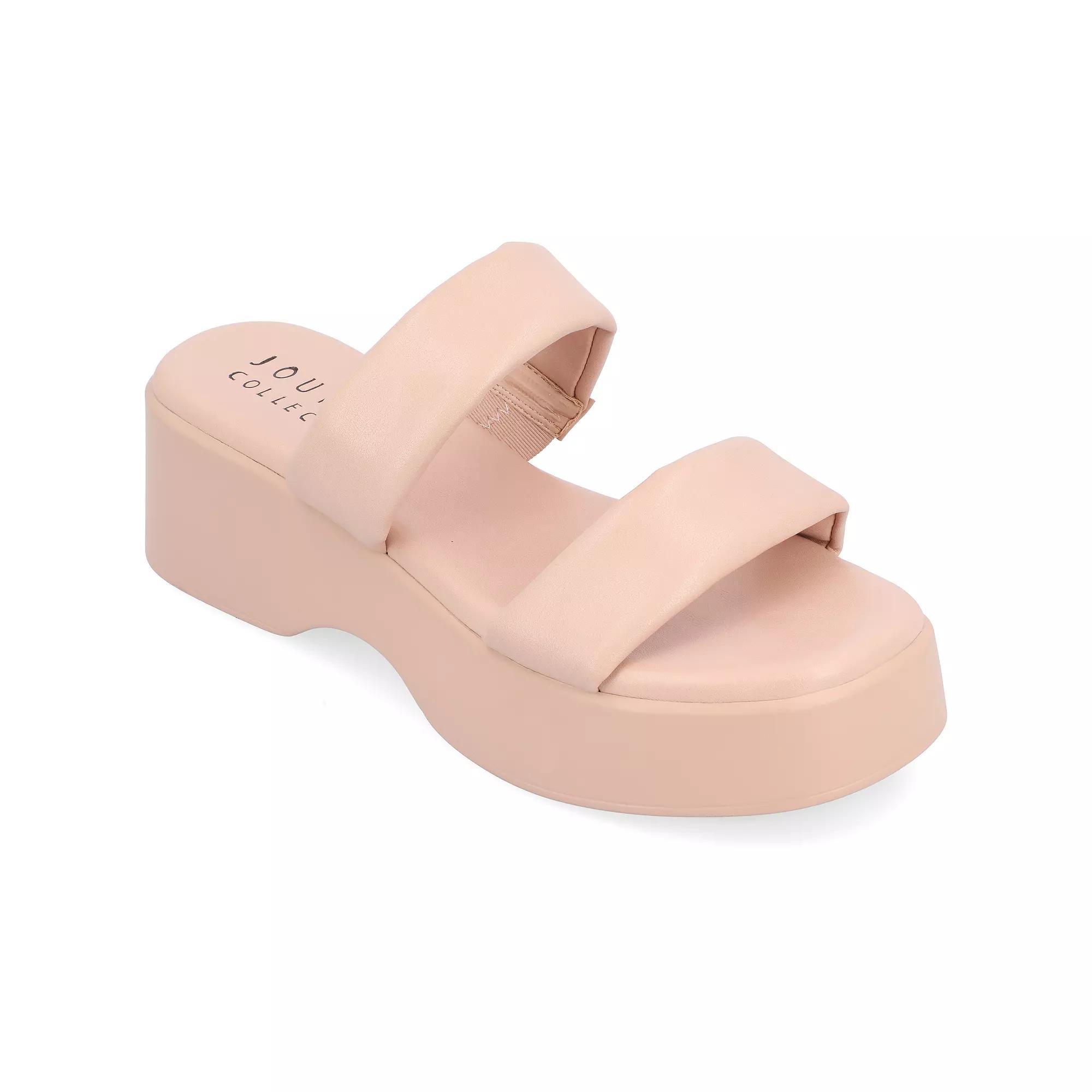 Journee Veradie Tru Comfort Foam Womens Slide Platform Sandals Product Image