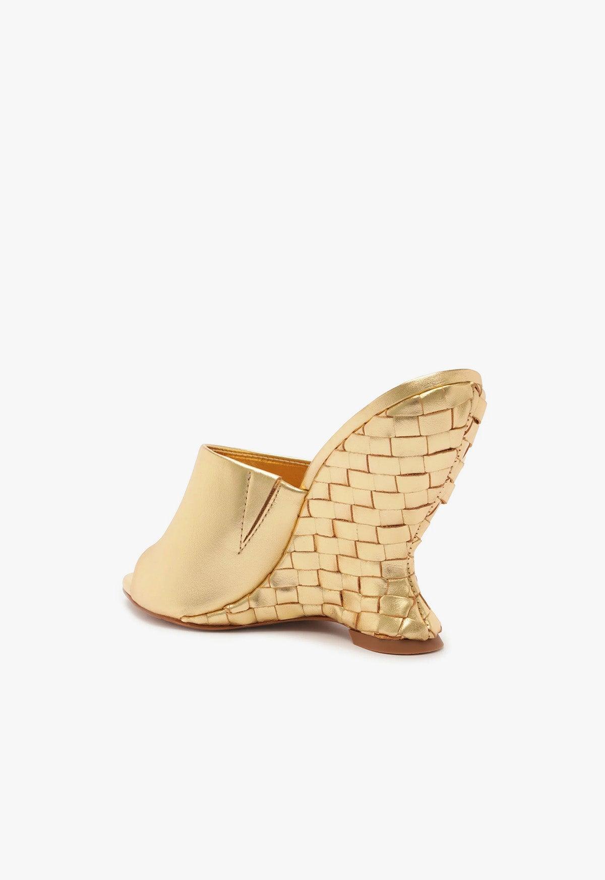 Aprill Woven Leather Sandal Product Image