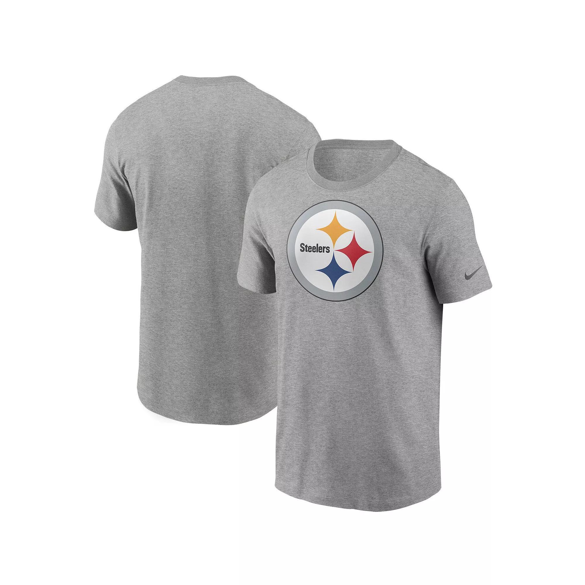 Men's Nike Heathered Gray Carolina Panthers Primary Logo T-Shirt, Size: Medium, Grey Product Image