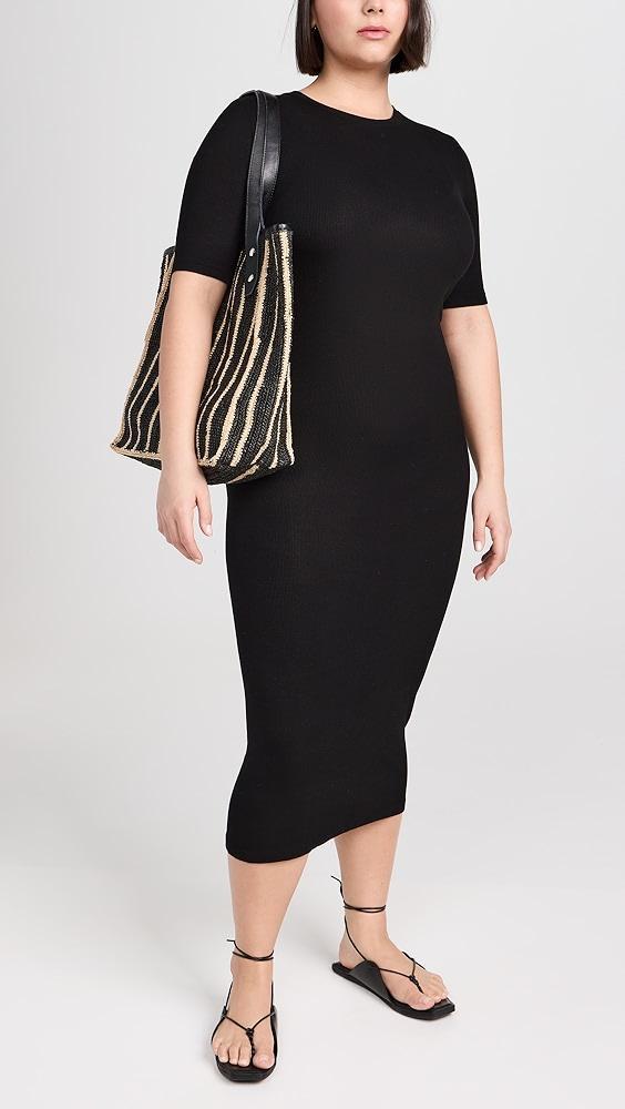 Enza Costa Silk Rib Midi Dress | Shopbop Product Image