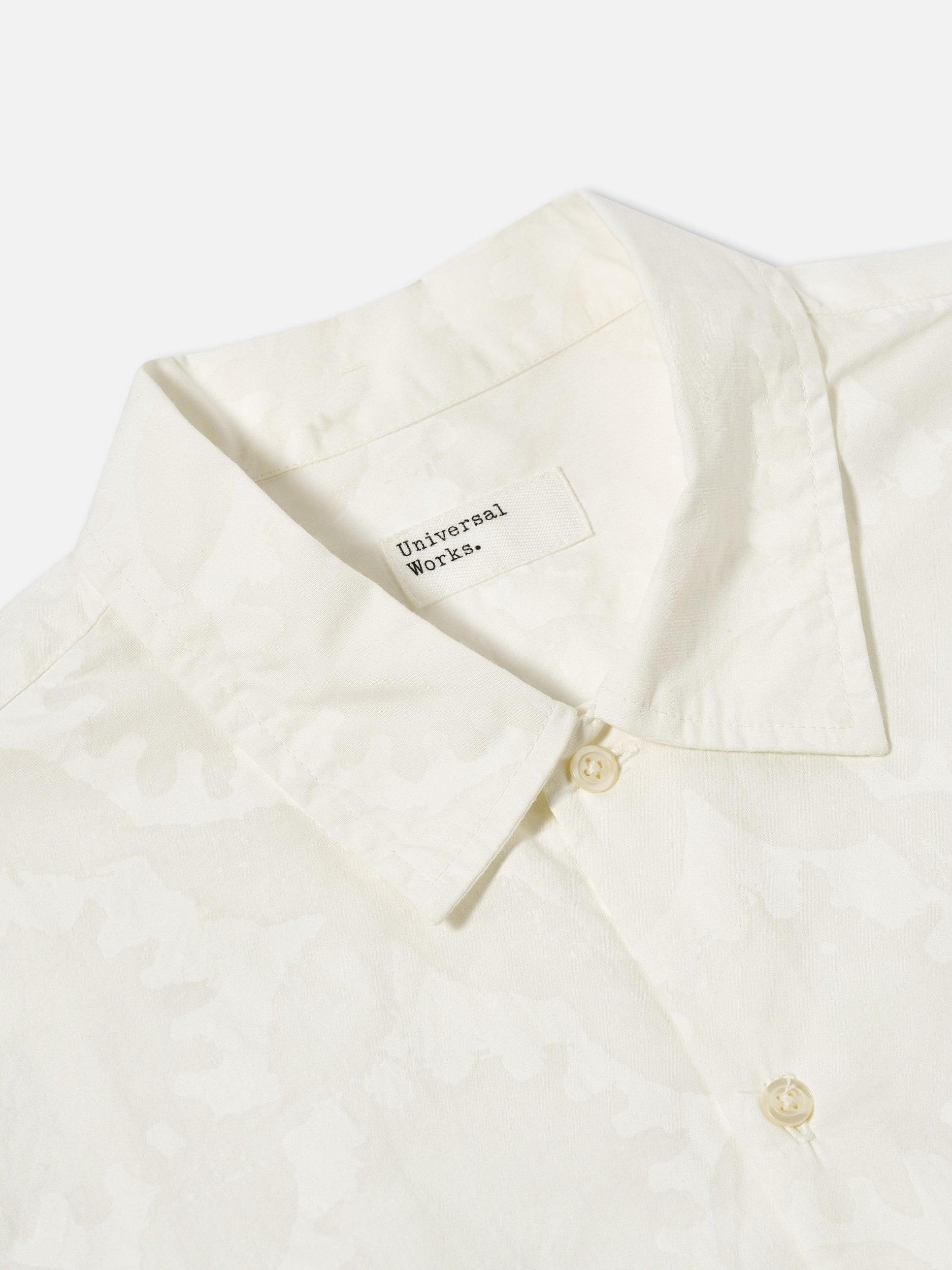 Universal Works Field Shirt in Ecru Sun Print Poplin Product Image