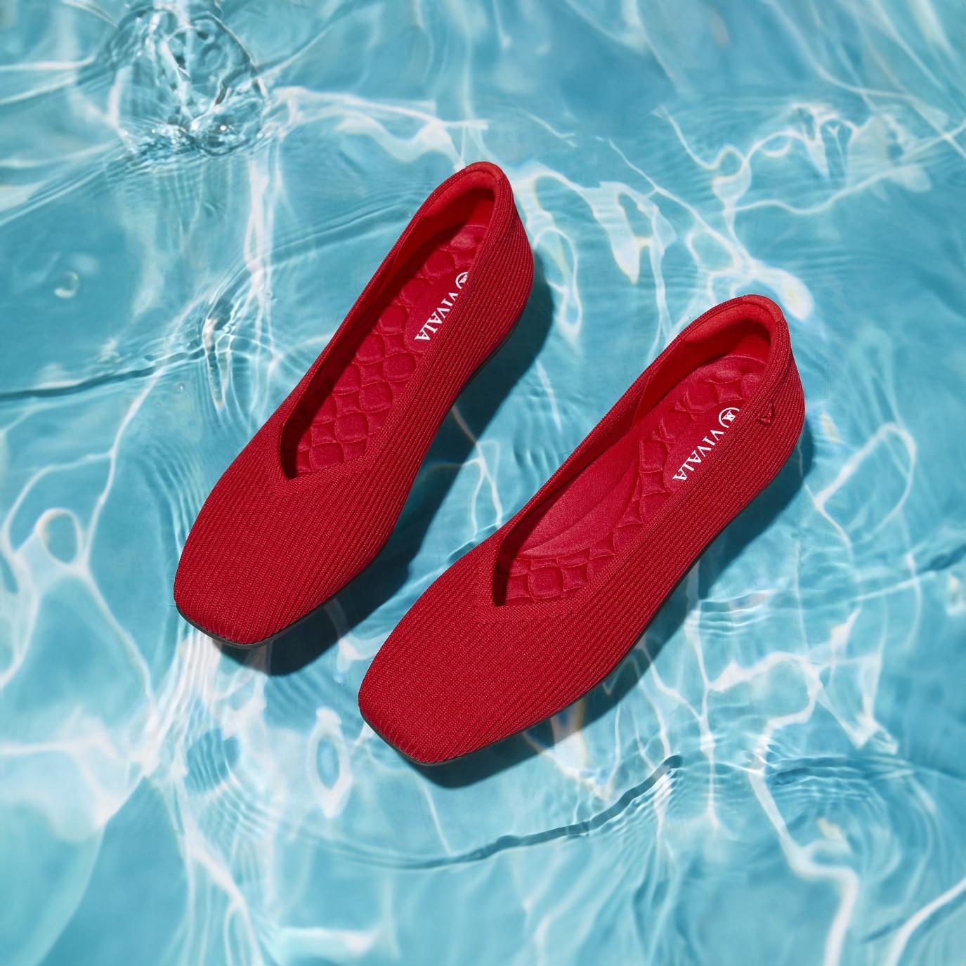 Lightweight Square-Toe V-Cut Flats (Margot Walker) Product Image