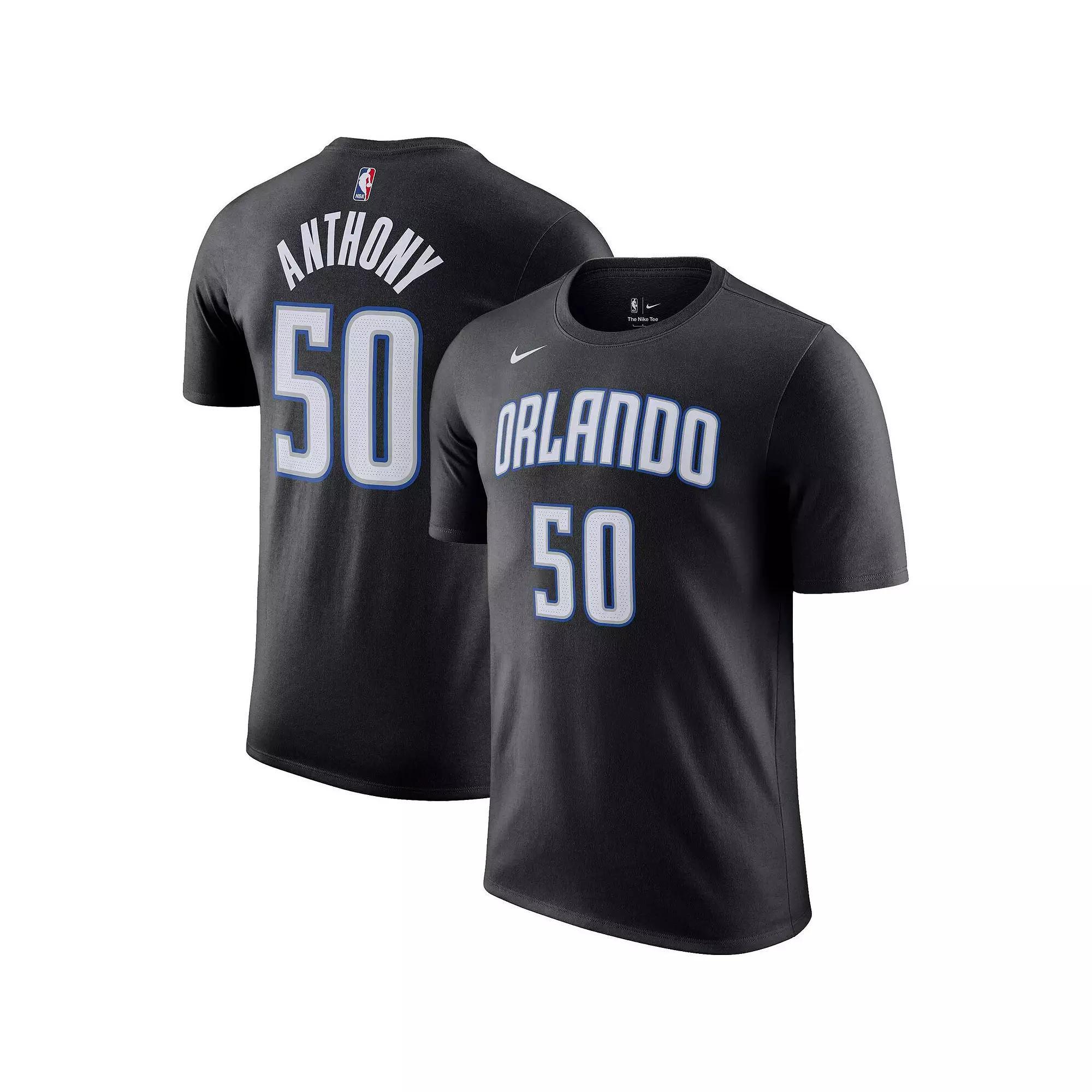 Men's Nike Jalen Suggs Black Orlando Magic Icon 2022/23 Name & Number T-Shirt, Size: 2XL, Mag Black Product Image