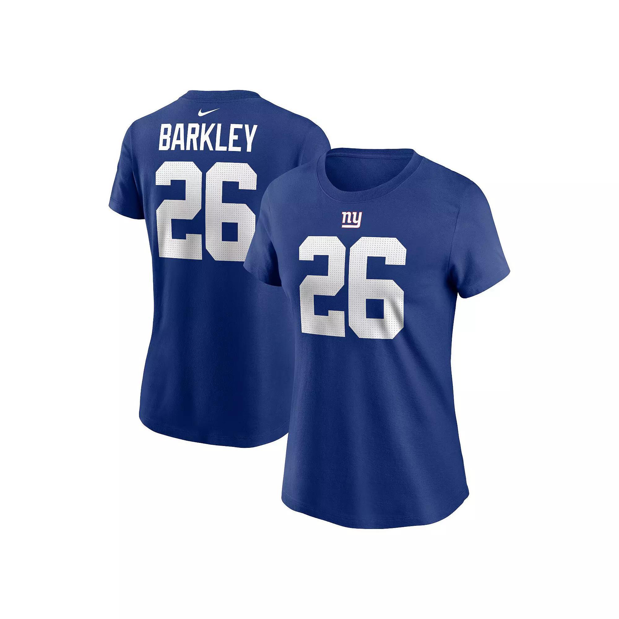 Women's Nike Amon-Ra St. Brown Blue Detroit Lions Player Name & Number T-Shirt, Size: Large Product Image