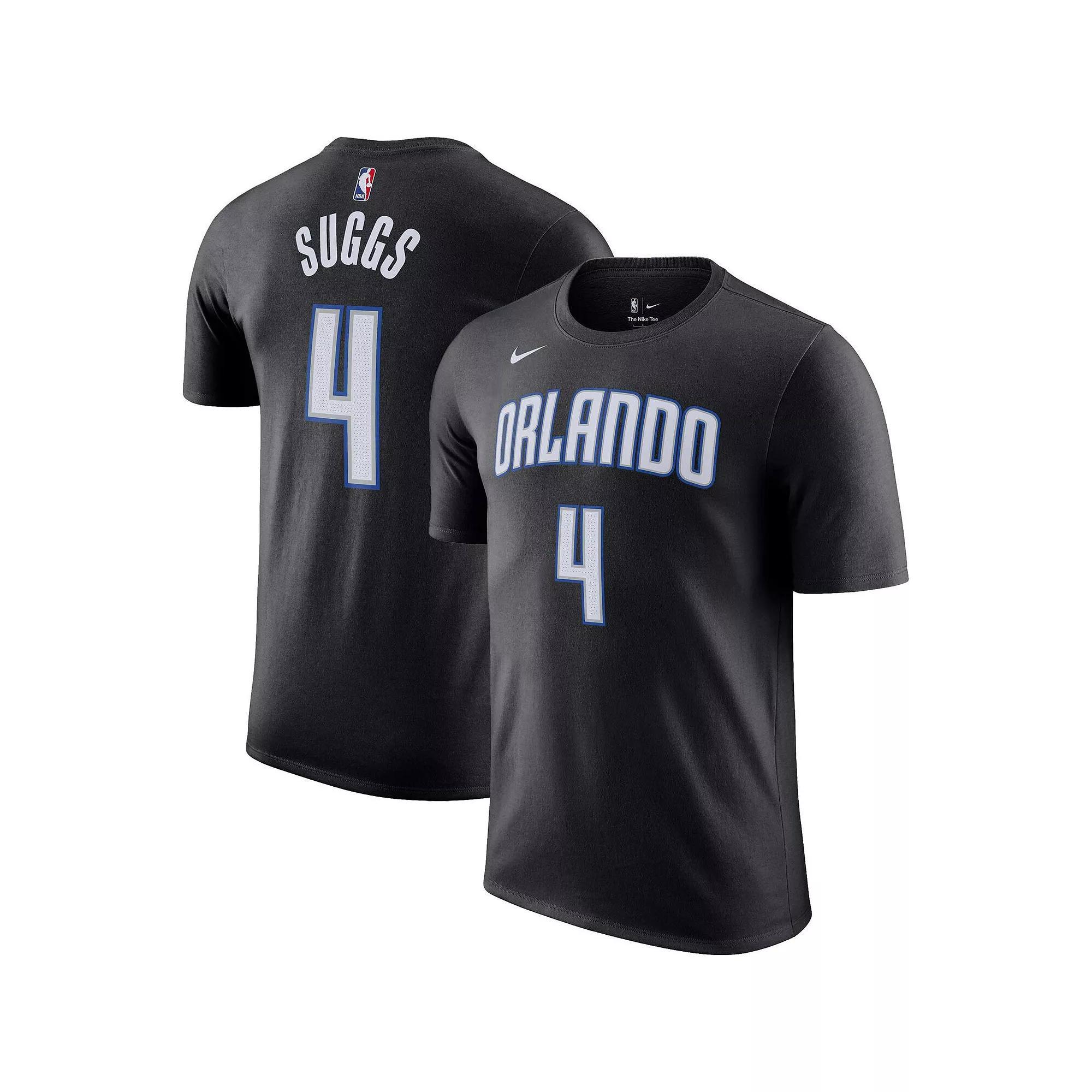 Men's Nike Jalen Suggs Black Orlando Magic Icon 2022/23 Name & Number T-Shirt, Size: 2XL, Mag Black Product Image