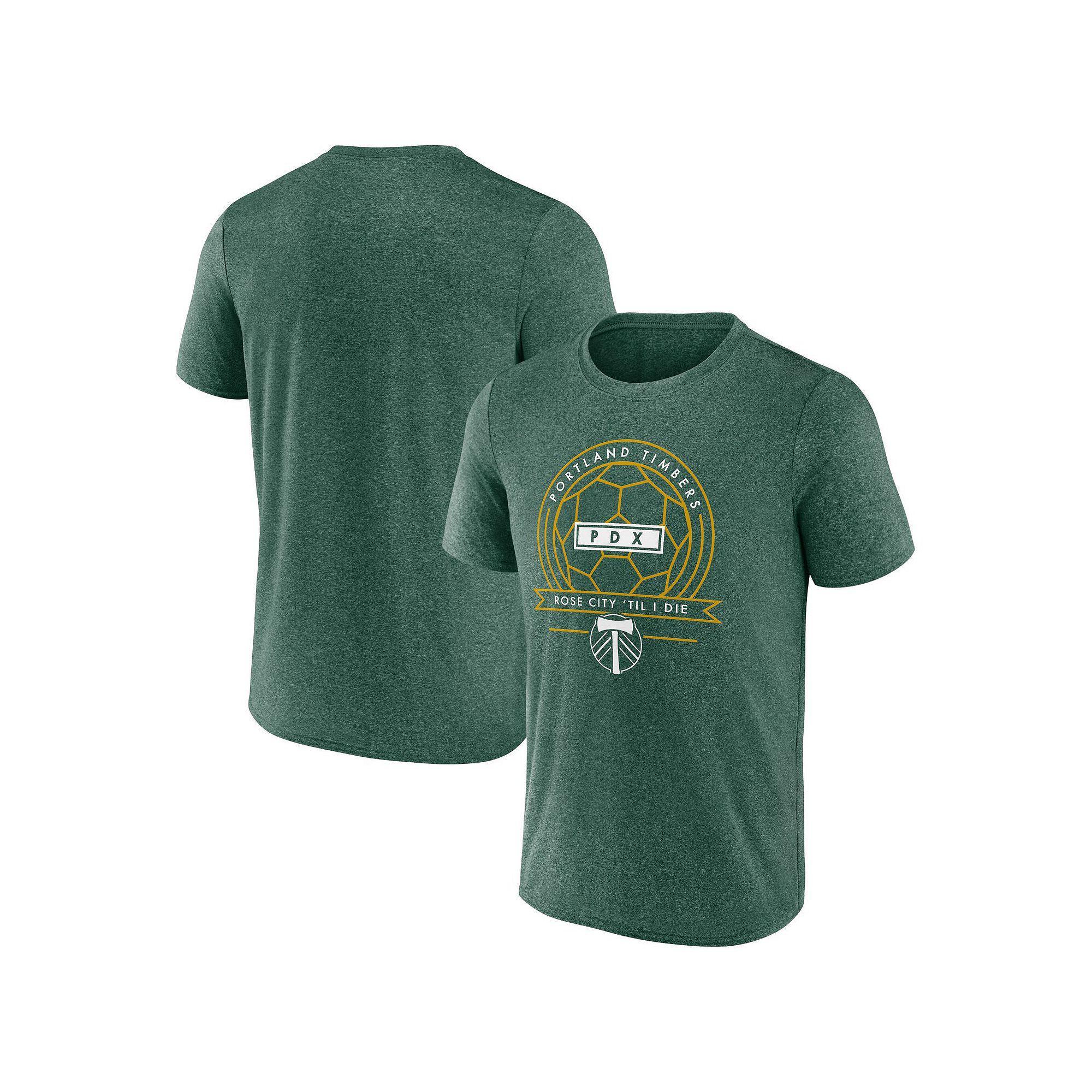Men's Fanatics Branded Green Portland Timbers Fundamentals T-Shirt, Size: Medium Product Image