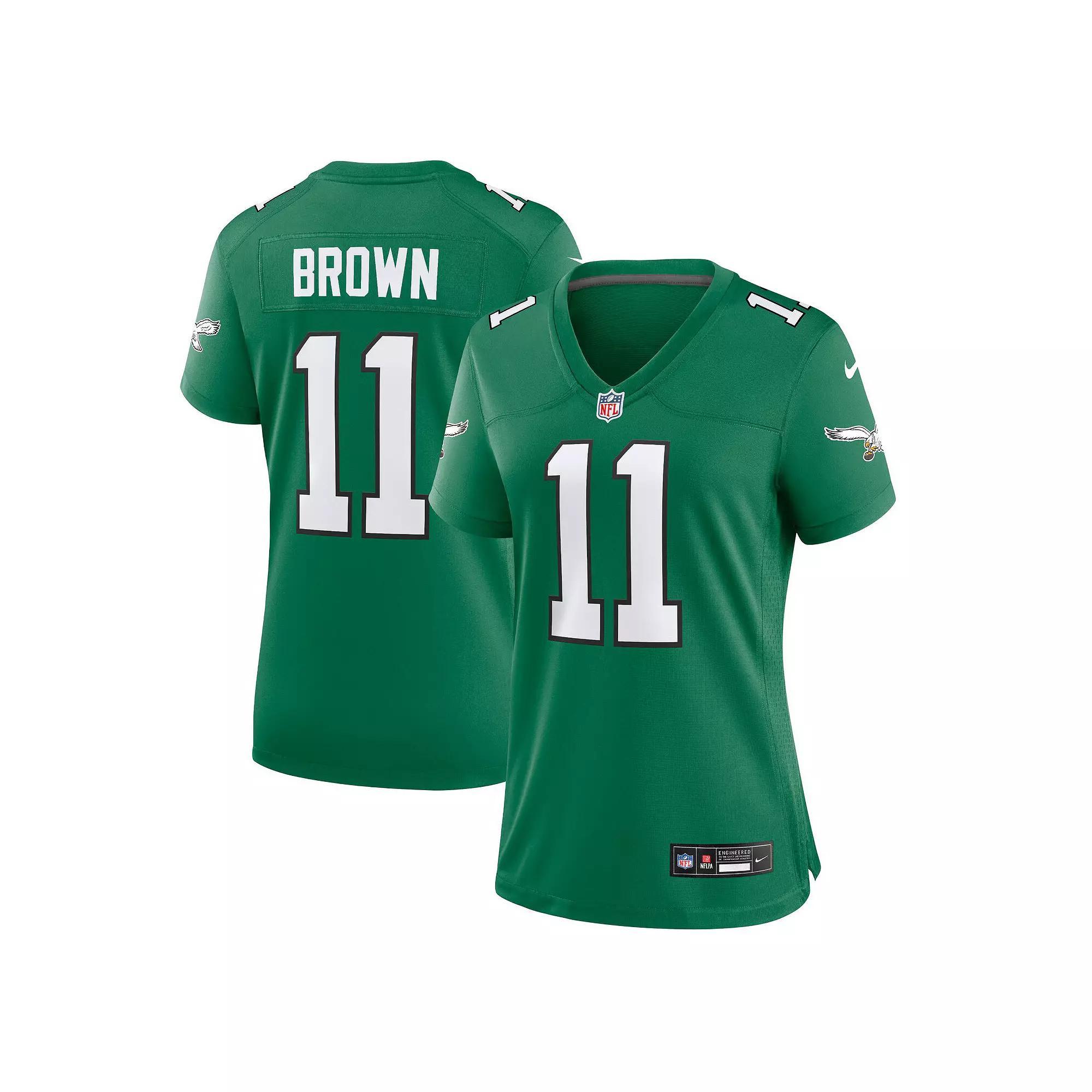 Women's Nike DeVonta Smith Kelly Green Philadelphia Eagles Alternate Player Game Jersey, Size: Small Product Image