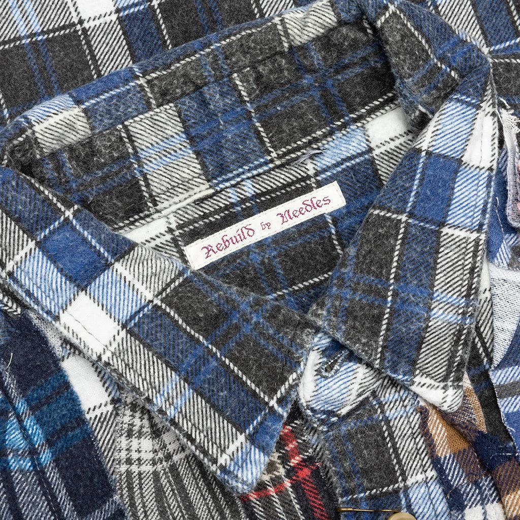 Ribbon Wide Flannel Shirt - Assorted Male Product Image