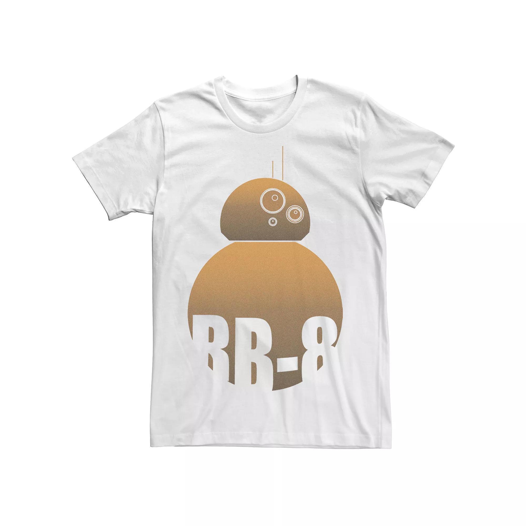 Men's Star Wars BB-8 Orange Fill Tee, Size: XXL, White Product Image