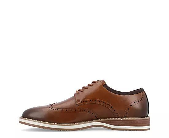 VANCE Ozzy Men's Wingtip Tru Comfort Foam Hybrid Dress Shoes, Size: 10, Red Product Image