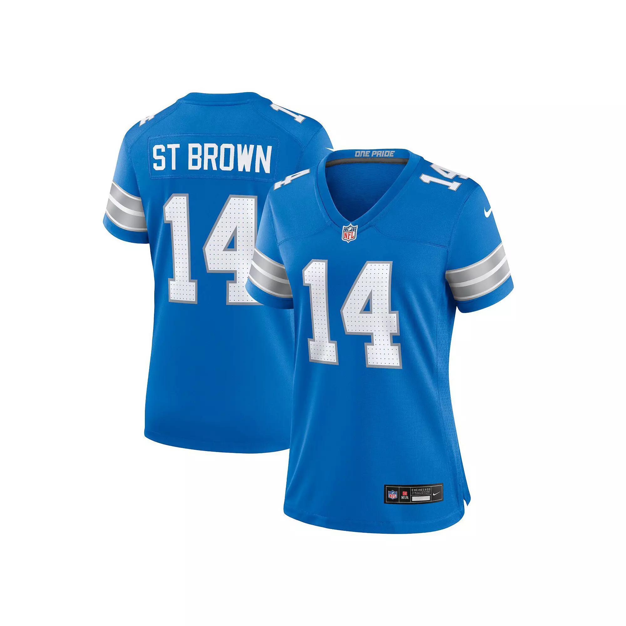 Amon-Ra St. Brown Detroit Lions Nike Women's NFL Game Football Jersey Product Image