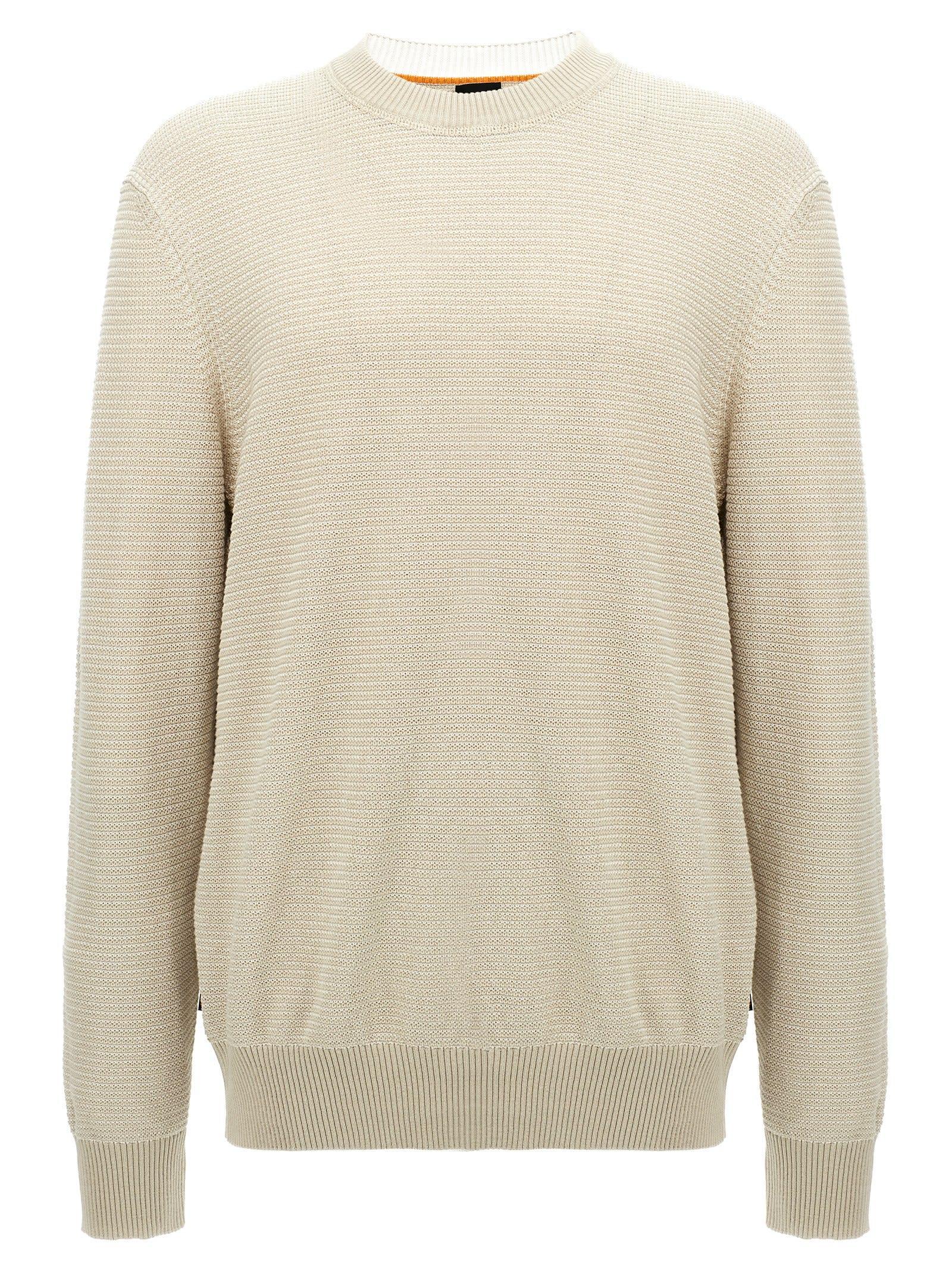 HUGO BOSS Amercury Sweater In Beige Product Image