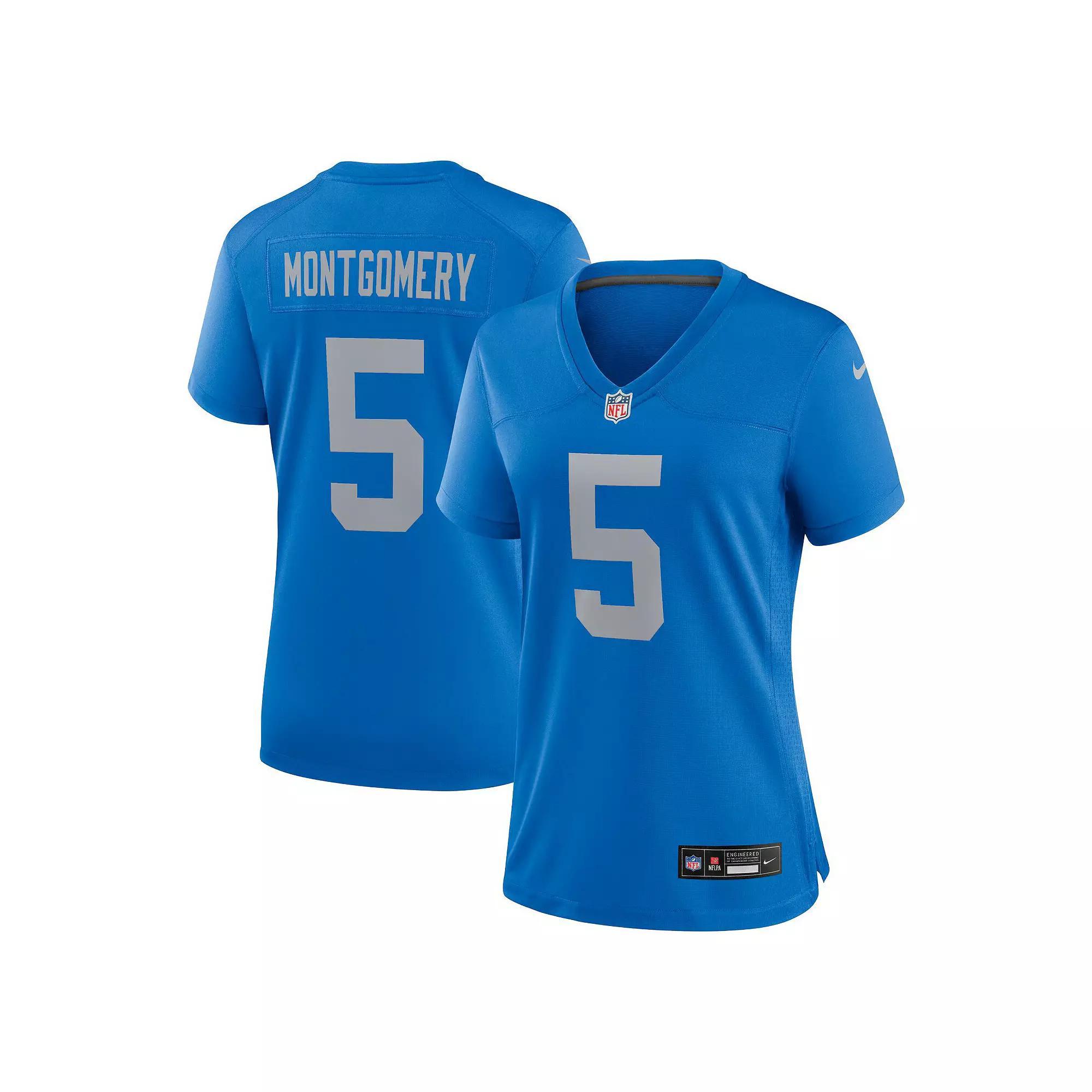 Women's Nike David Montgomery Blue Detroit Lions Alternate Game Jersey, Size: Small Product Image