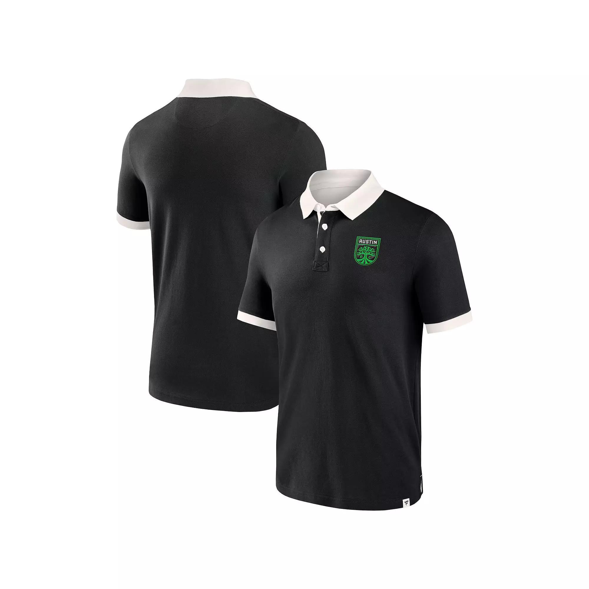 Men's Fanatics Branded Black Austin FC Second Period Polo Shirt, Size: Large, Afc Black Product Image