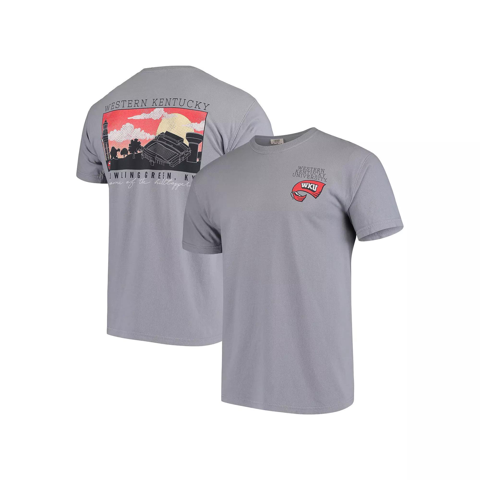 Western Kentucky Hilltoppers Comfort Colors Campus Scenery T-Shirt - Gray, Mens Product Image