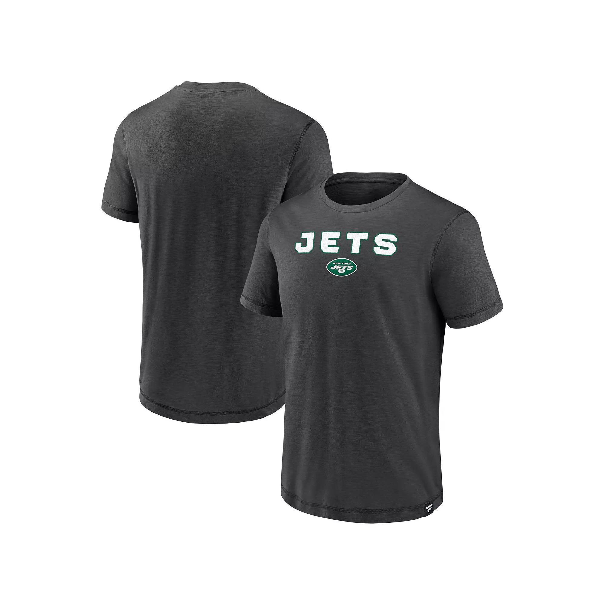 Men's Fanatics  Black New York Jets Jump The Gun Act Fast T-Shirt, Size: Medium Product Image