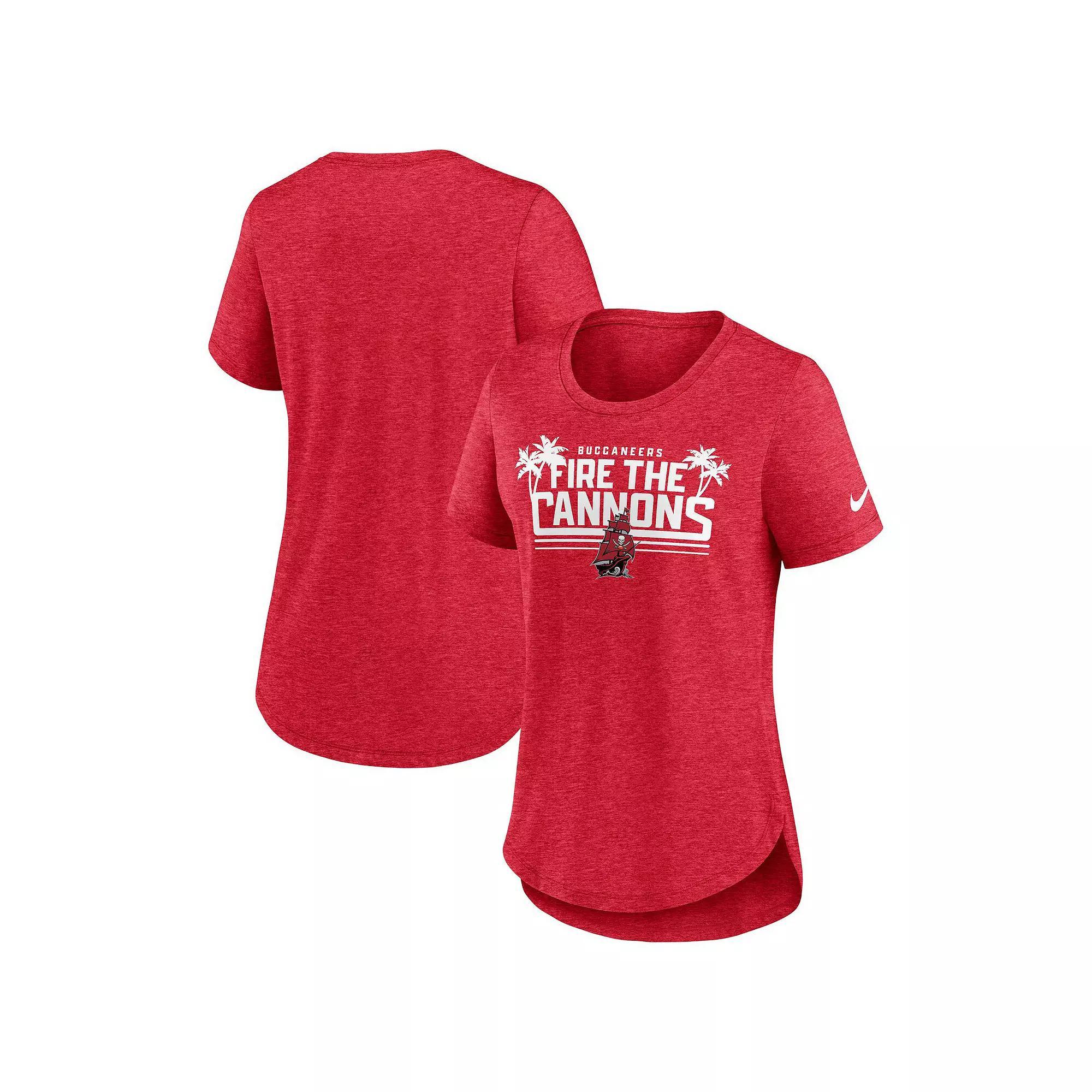 Womens Nike Heather Tampa Bay Buccaneers Local Fashion Tri-Blend T-Shirt Product Image