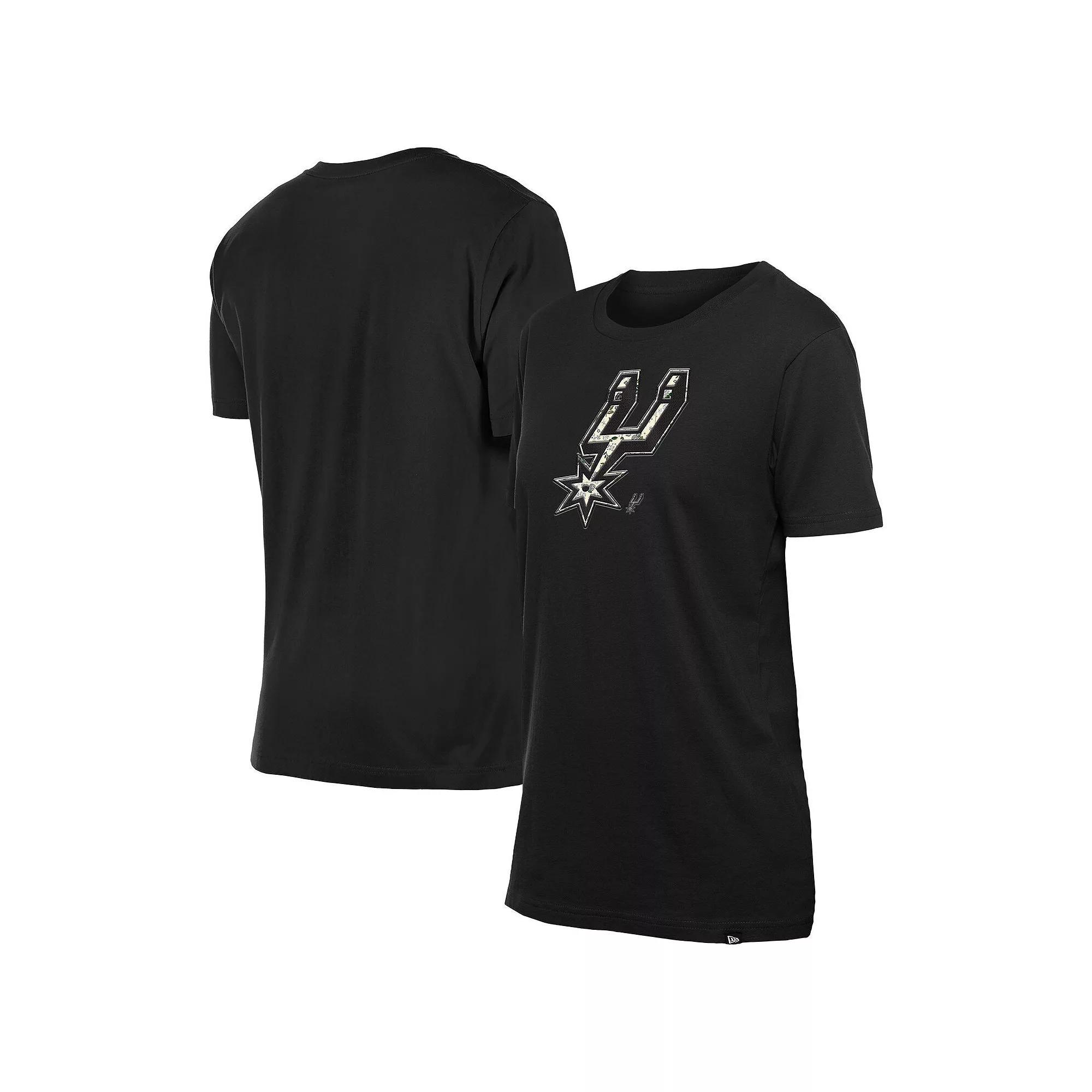 Women's New Era  Red Carolina Hurricanes Glam Game Floral T-Shirt, Size: Large Product Image
