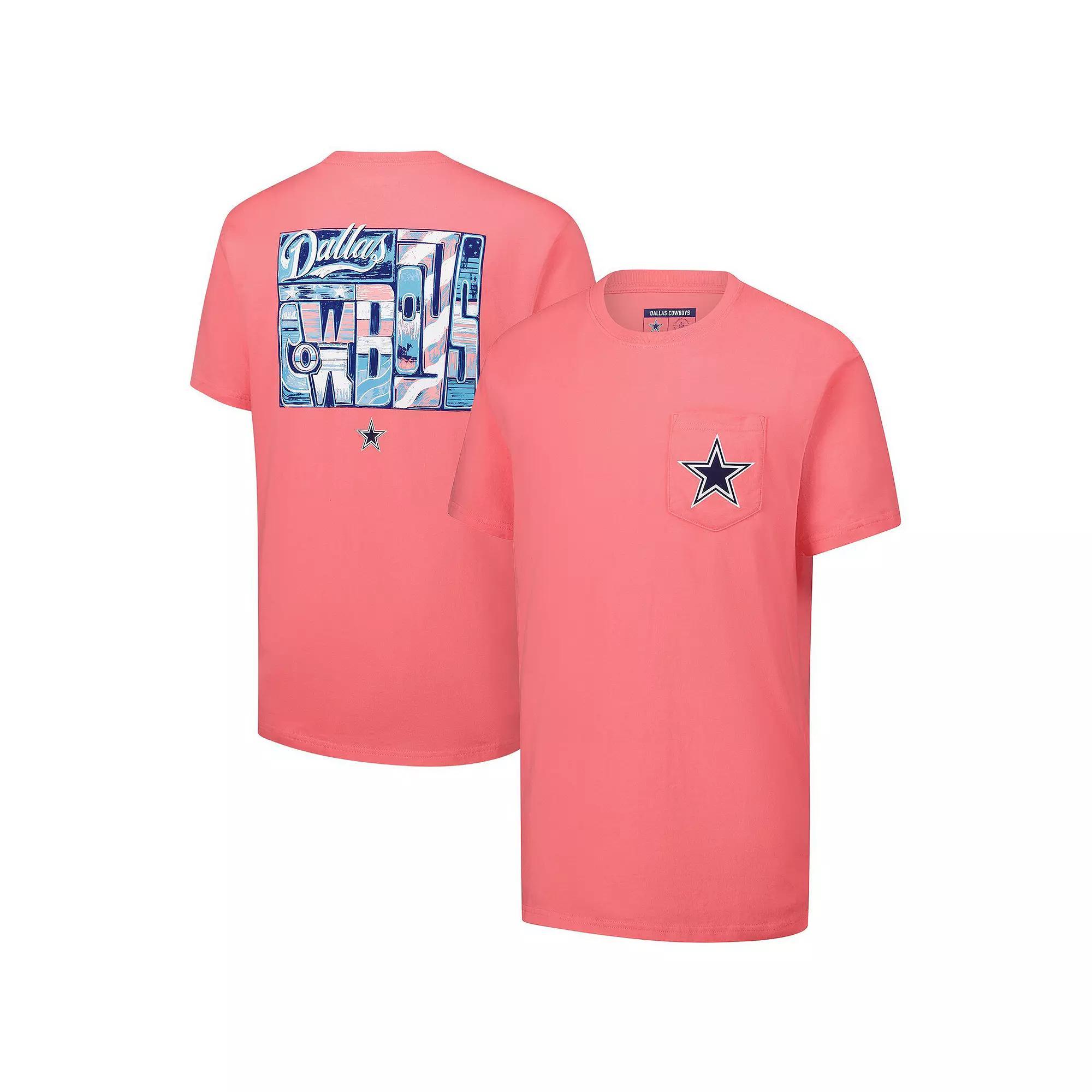 Women's Lauren James Coral Dallas Cowboys Folksy Americana T-Shirt, Size: Small, Pink O Product Image