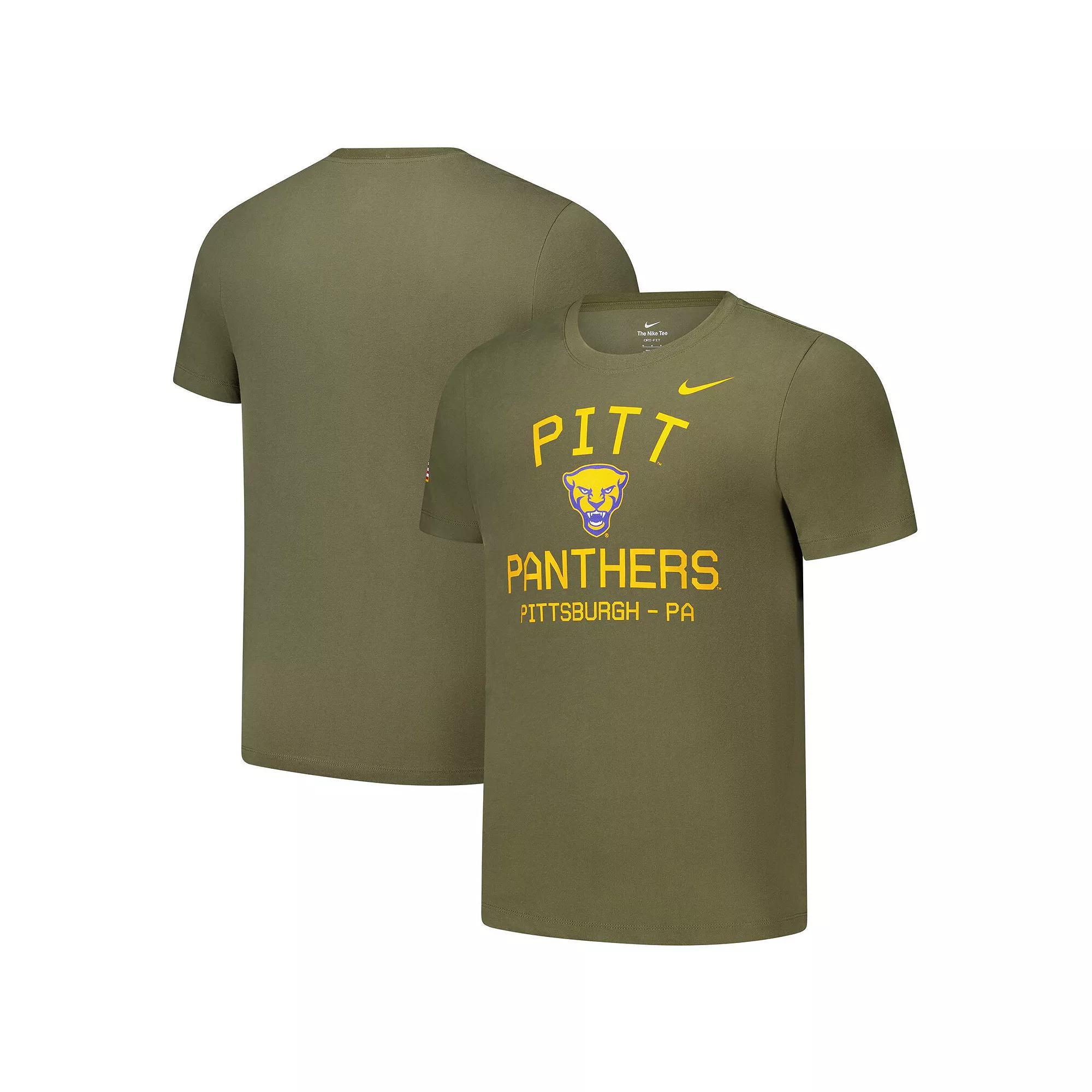 Men's Nike  Olive Pitt Panthers 2024 Military Appreciation Performance T-Shirt, Size: Large, Team Product Image